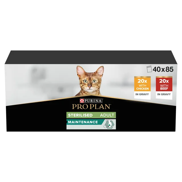 Pro Plan Sterilised Adult Nassfutter Rind Huhn 40x85 g
