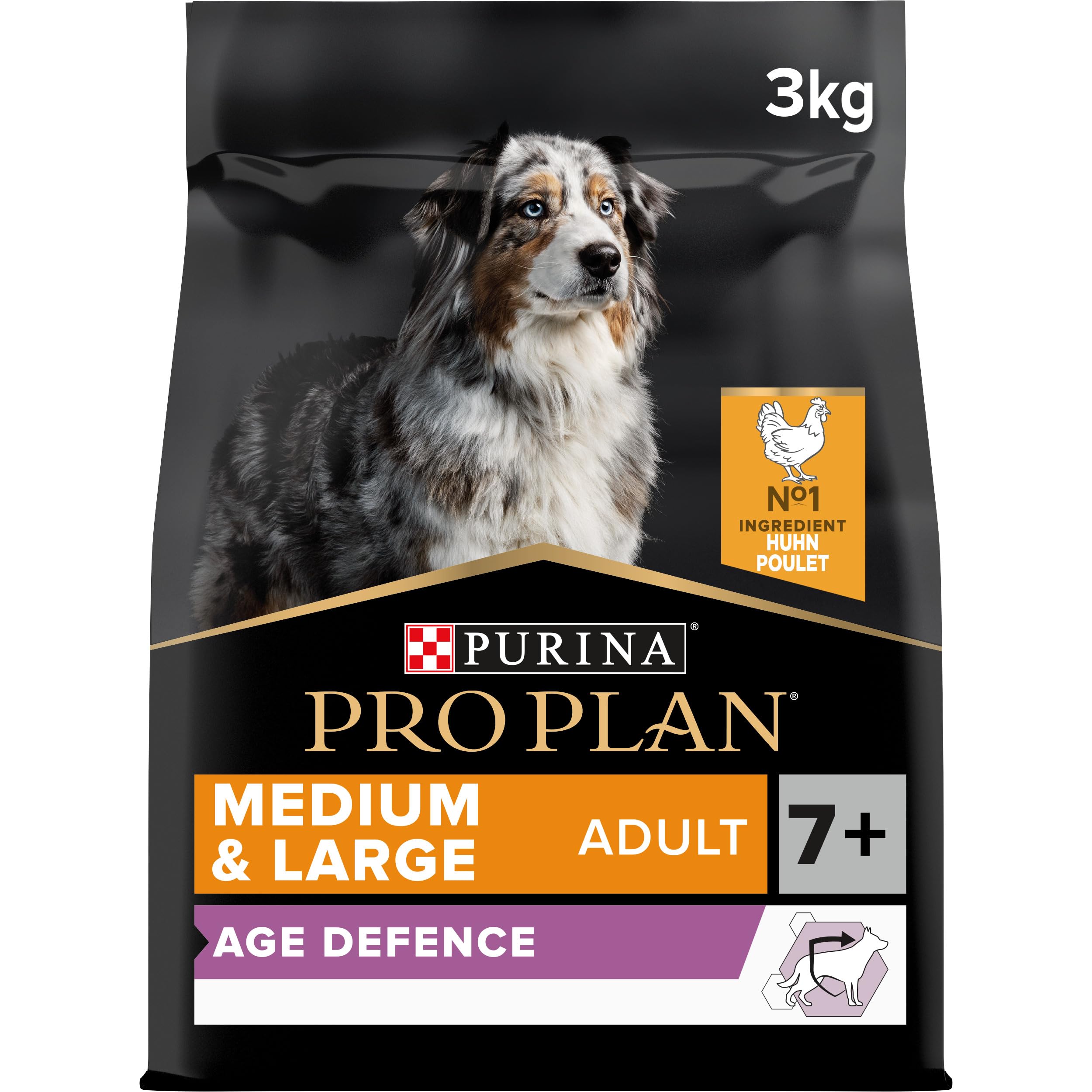 PRO PLAN Medium Large Adult 7+ Hundefutter Huhn 12kg trocken
