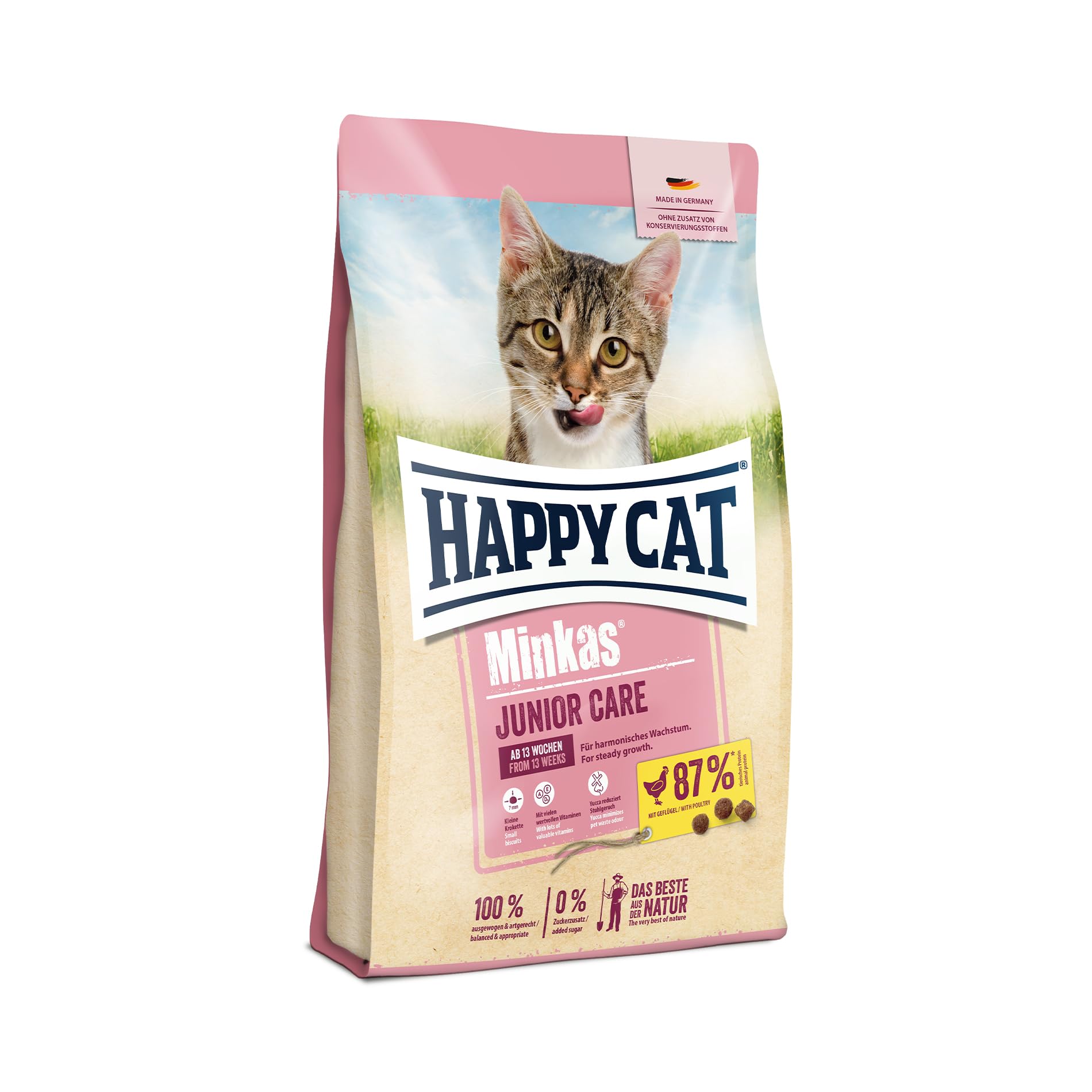 Happy Cat Minkas Junior Care Trockenfutter Geflügel 10kg