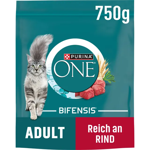 PURINA ONE Bifensis Adult Trockenfutter Rind 6x750g Vollkorn