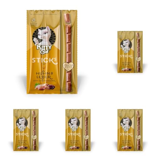 KITTY Cat Sticks Huhn & Leber Leckerlis 24x15 g zuckerfrei