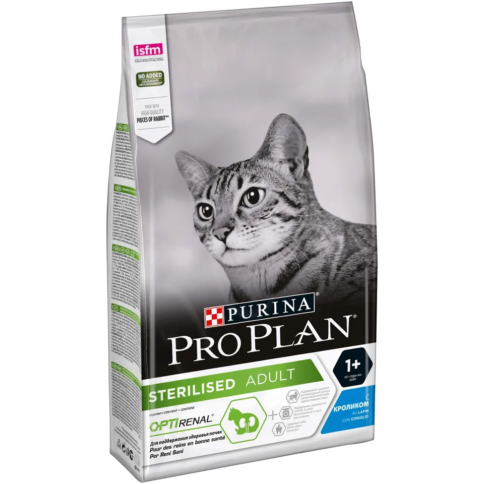 PRO PLAN Sterilised Renal Plus Trockenfutter Kanin. 6x1,5kg