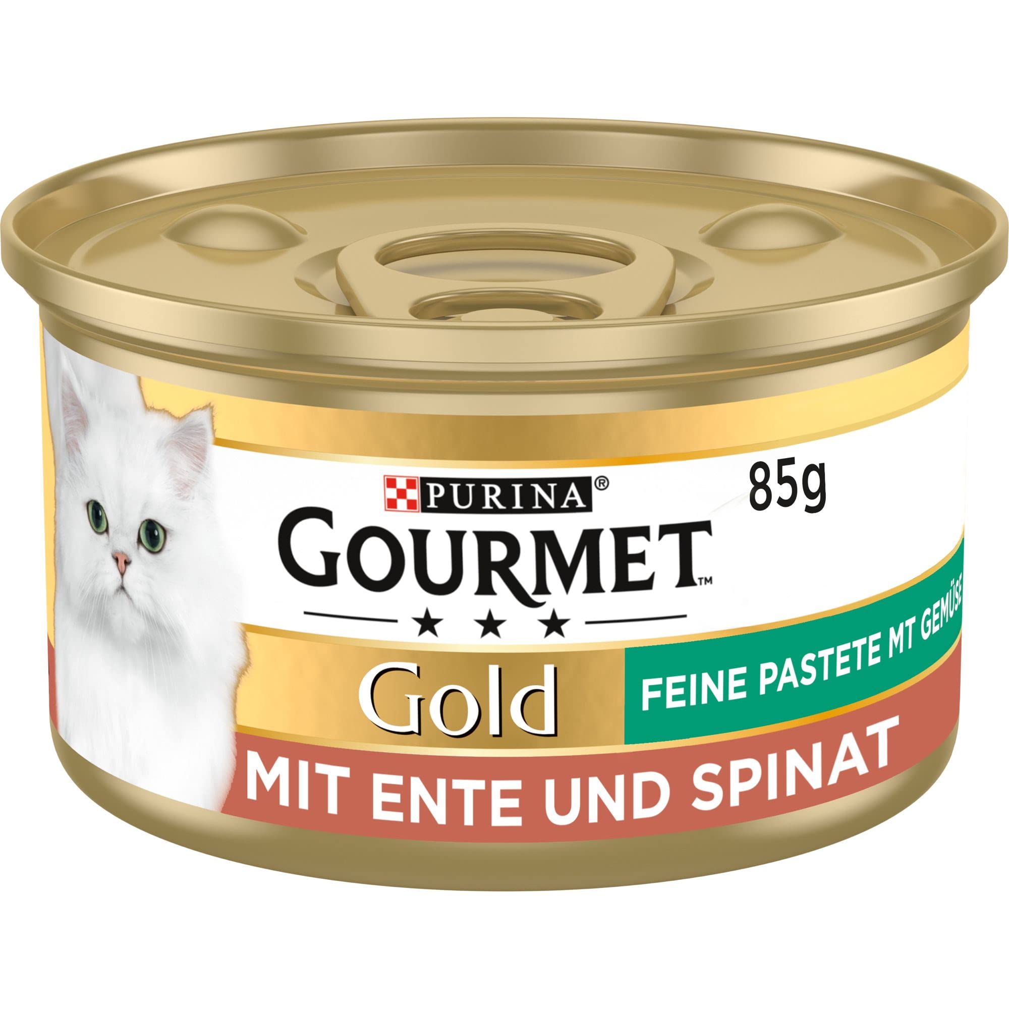 Gourmet Perle Pastete Ente Spinat Nassfutter 12x85g