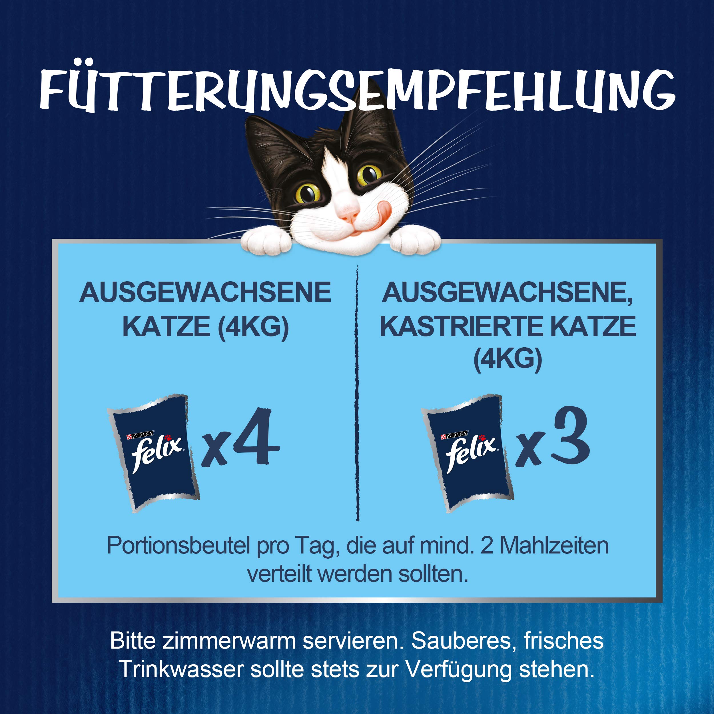 Felix So gut wie es aussieht Nassfutter Huhn Rind 48x85g