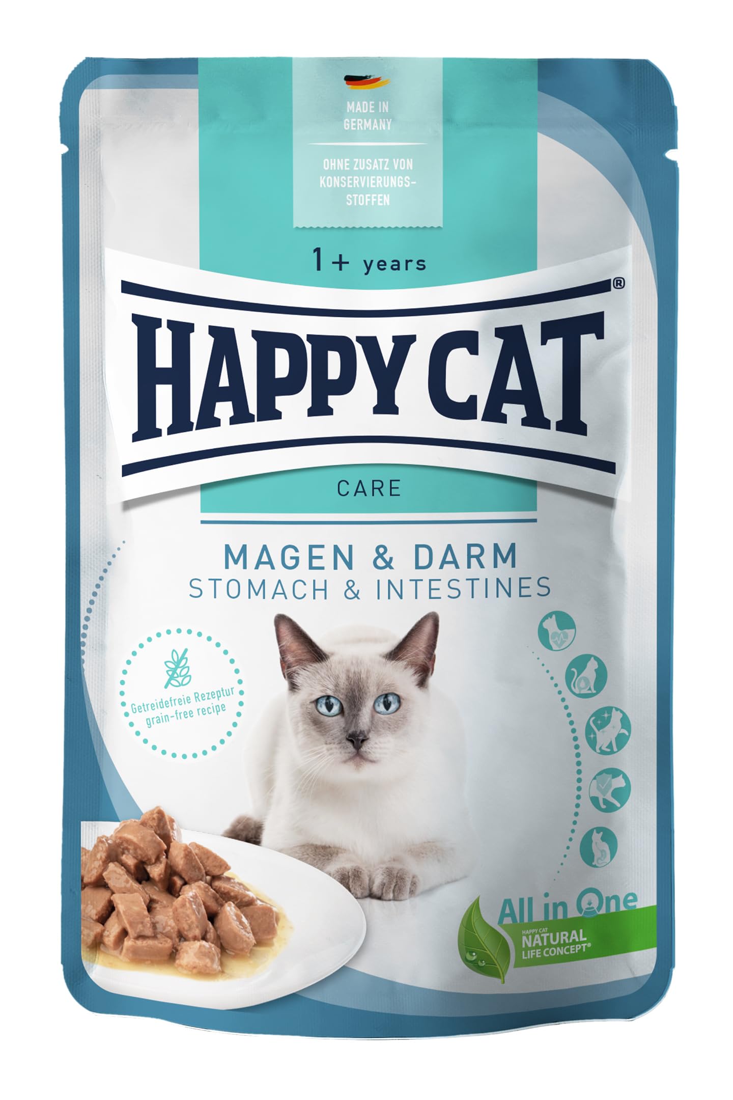 Happy Cat Meat Sauce Magen&Darm Nassfutter Geflügel 85g