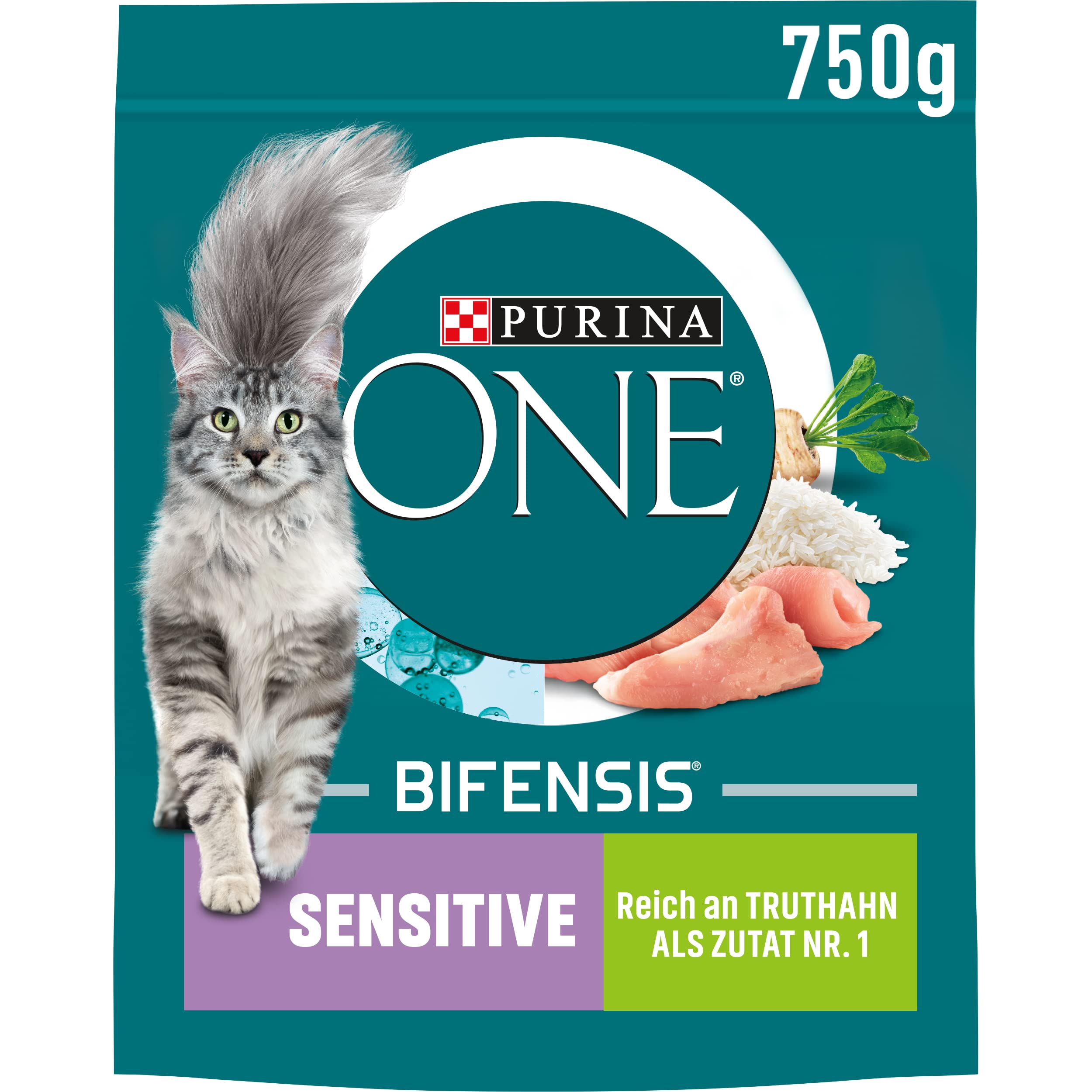 PURINA ONE BIFENSIS Sensitive Trockenfutter Truthahn 9,75kg