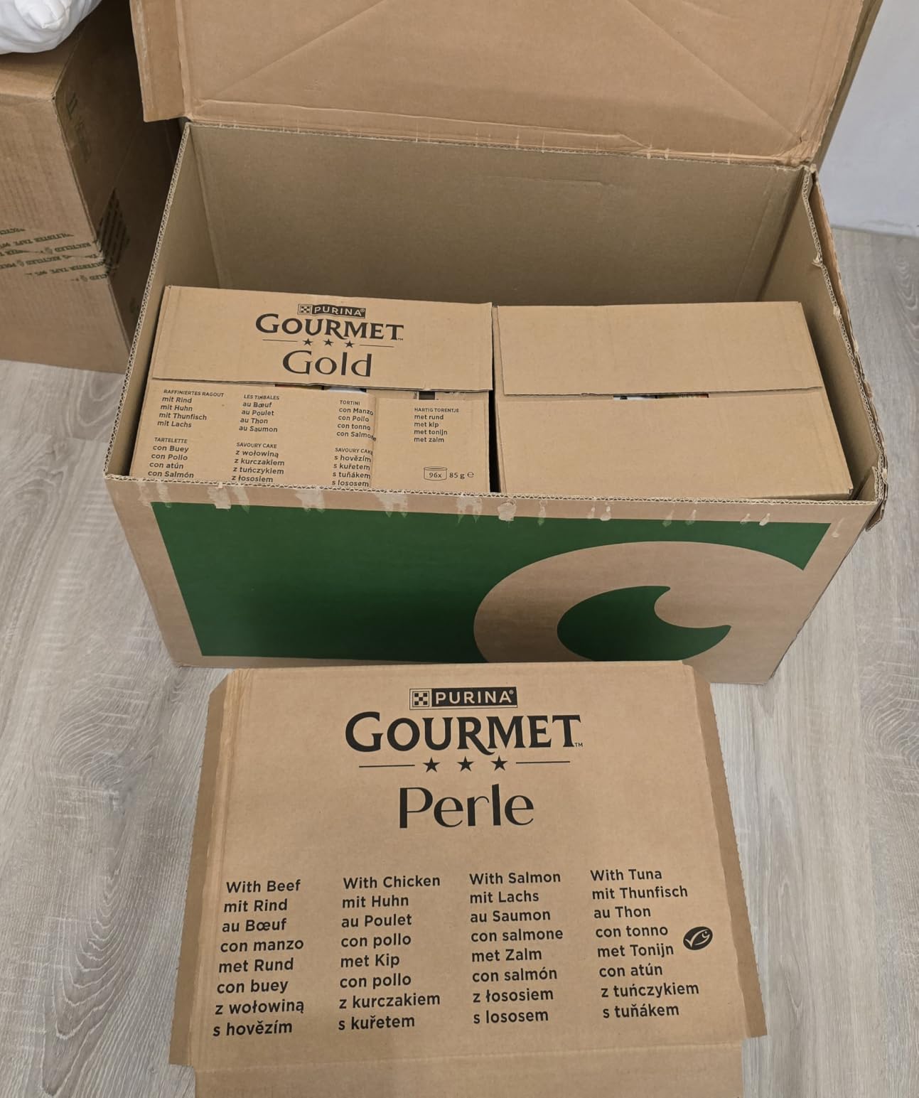Gourmet Perle Erlesene Streifen Nassfutter Sorten-Mix 60x85 g