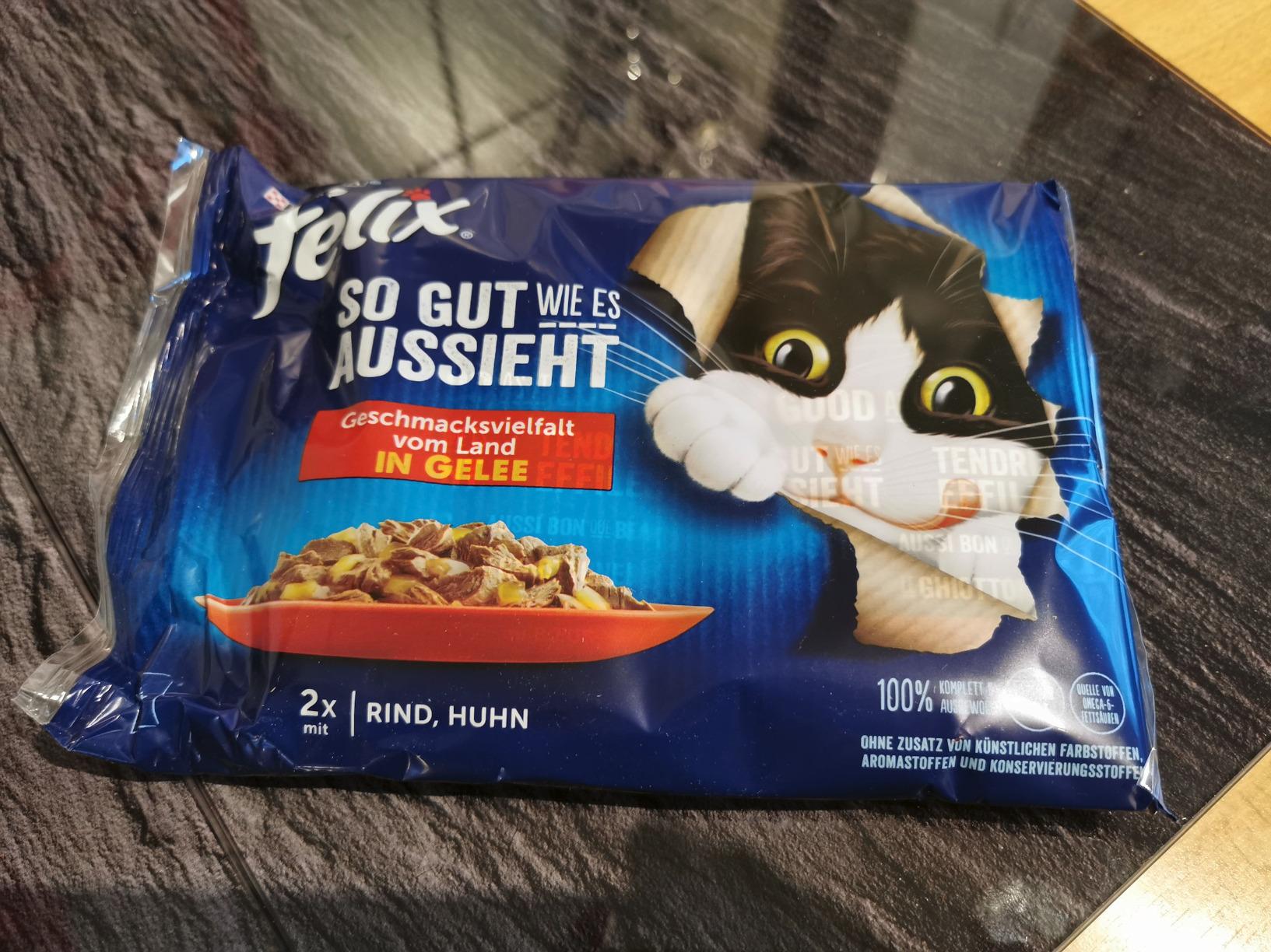 Felix So gut wie es aussieht Nassfutter Huhn Rind 48x85g