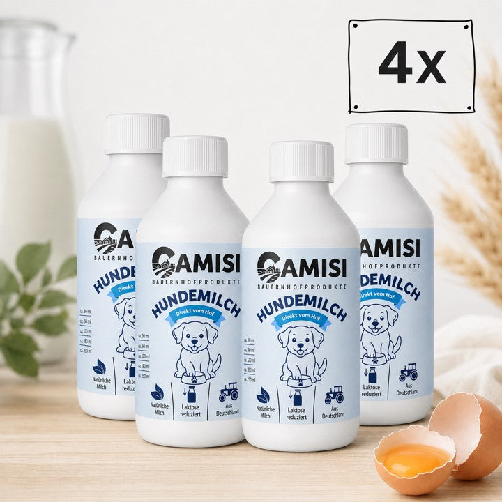 CAMISI Hundemilch Laktosereduziert Hundemilch mit Kolostrum