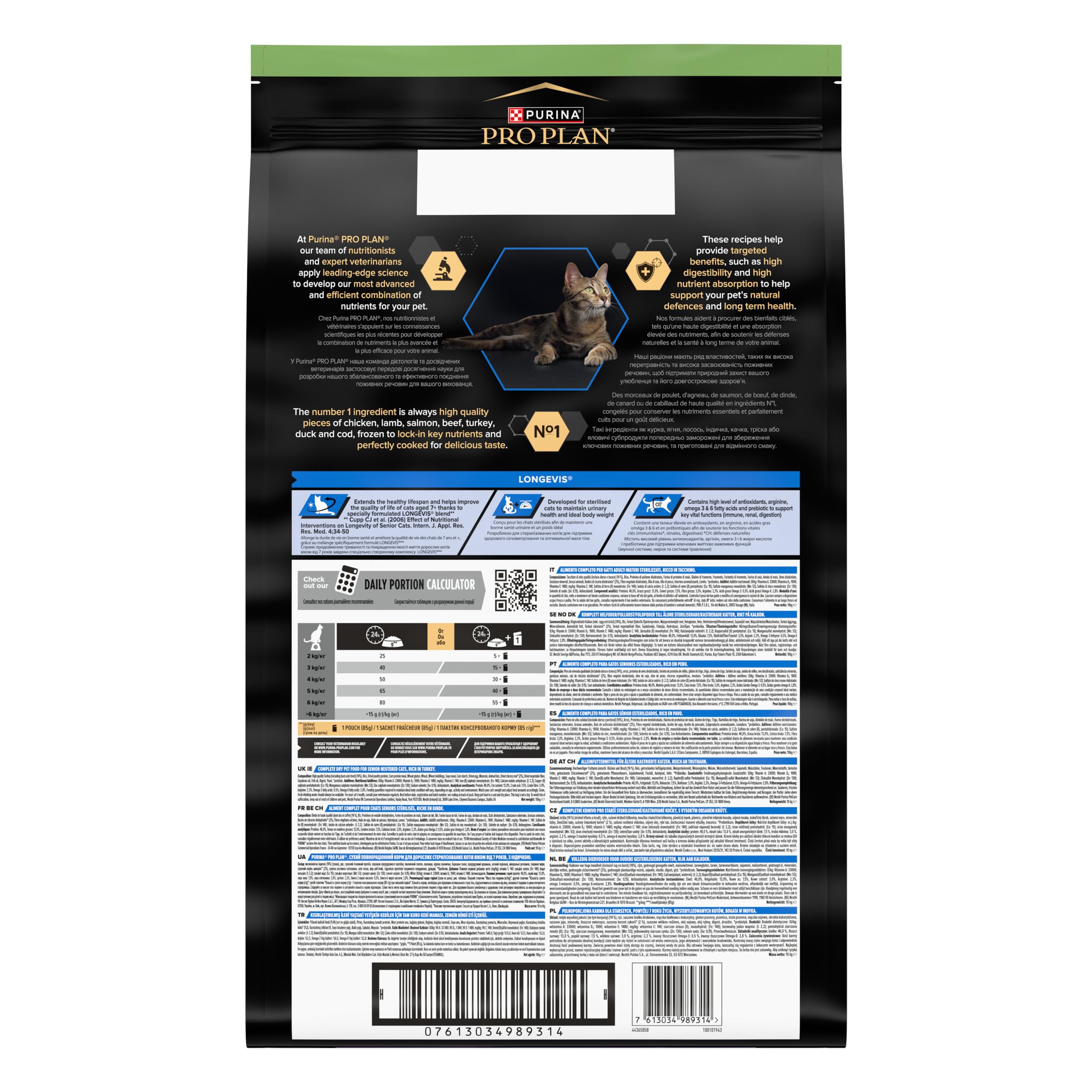 PRO PLAN Sterilised Senior 7+ Trockenfutter Truthahn 10kg