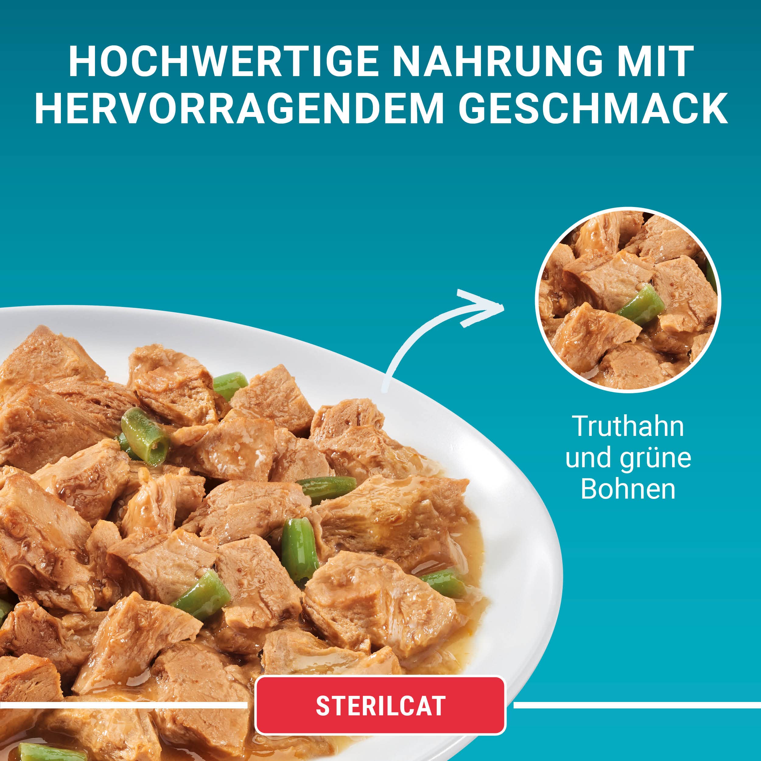 PURINA ONE Sterilcat Nassfutter Truthahn Bohnen 26x85g Harnwege
