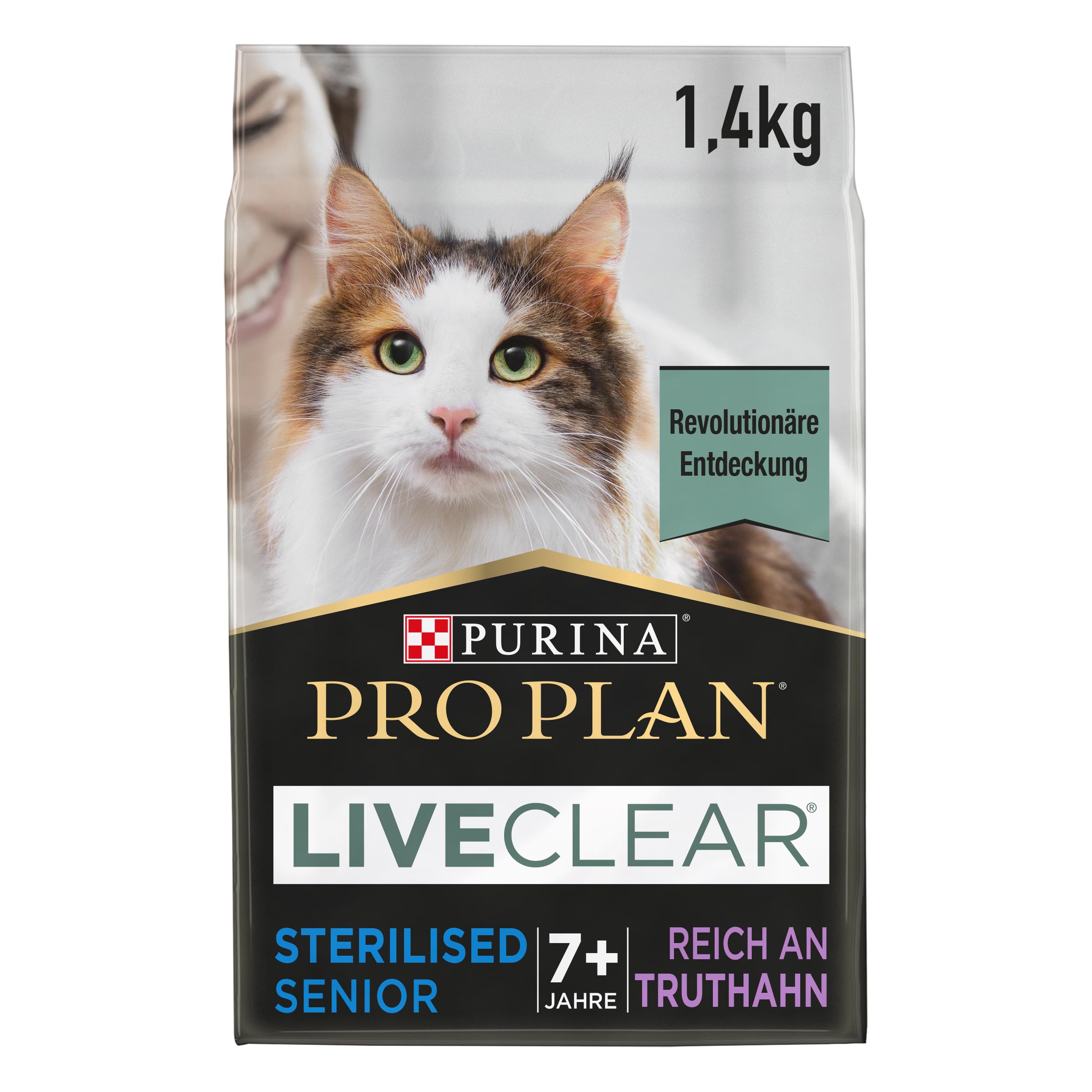 Pro Plan LiveClear Sterilised Senior 7+ Trockenfutter Truthahn 6x1,4kg