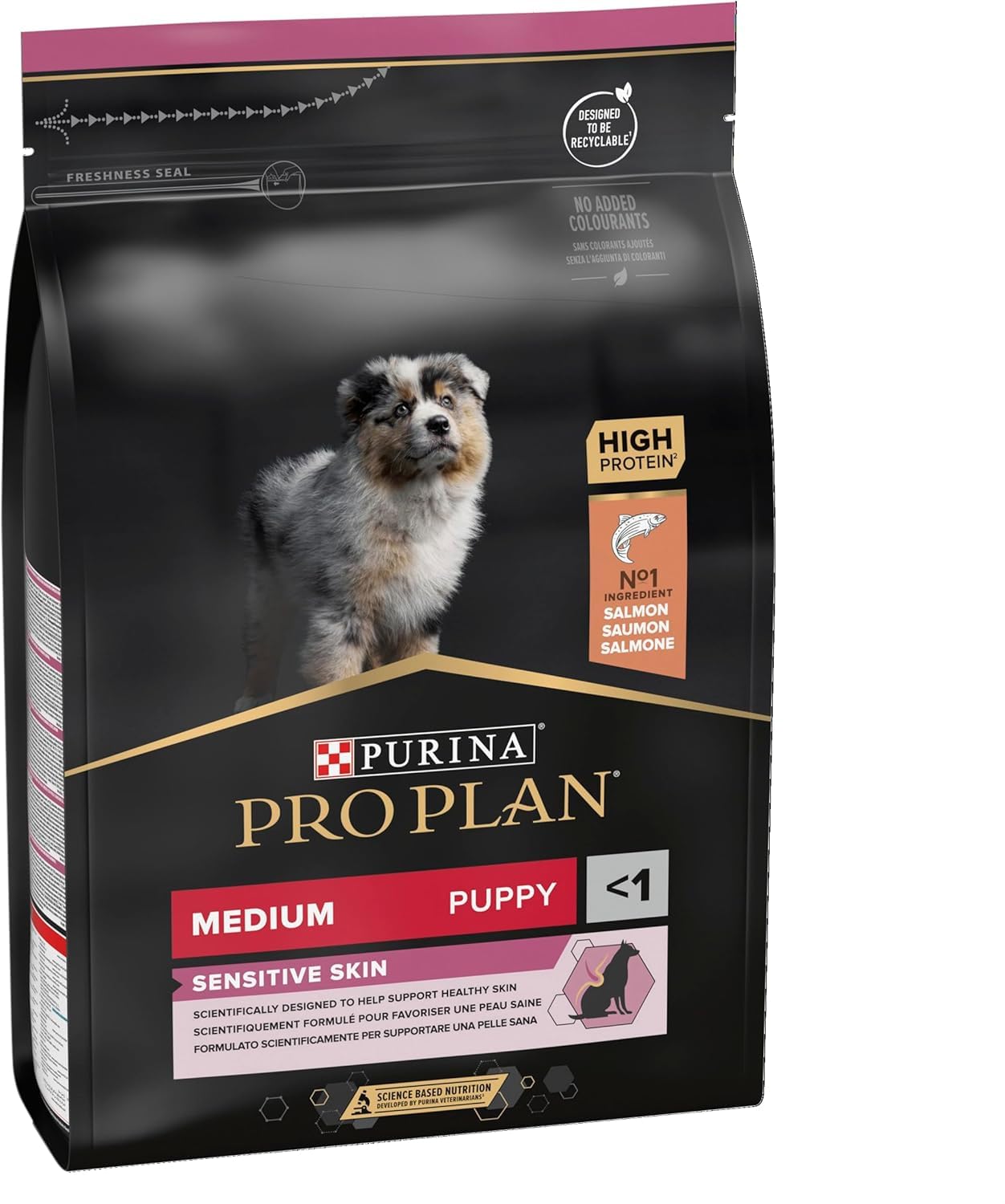 Pro Plan Medium Puppy Sensitive Skin Hundefutter 3kg Lachs