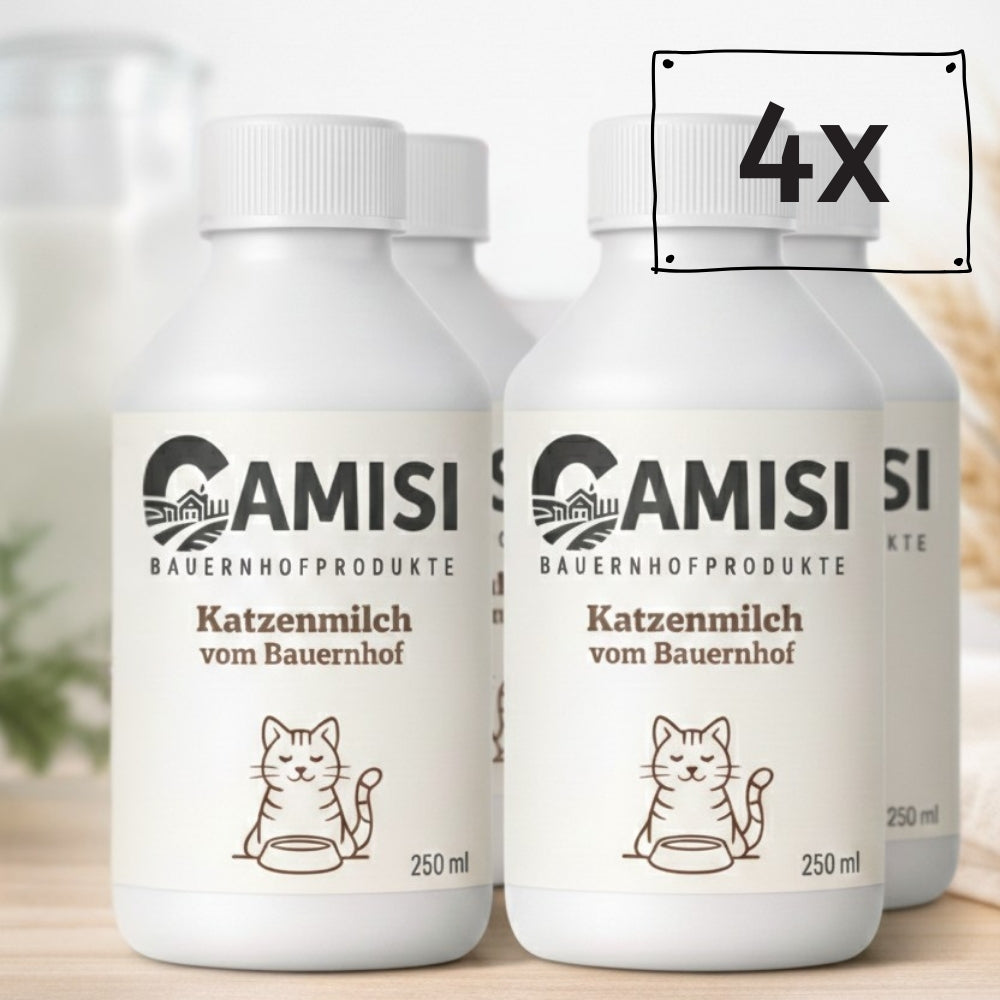 CAMISI Katzenmilch laktosereduziert Katzenmilch 4x250ml mit Taurin