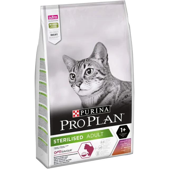 Purina Pro Plan Sterilised Adult Trockenfutter Ente Leber 10 kg