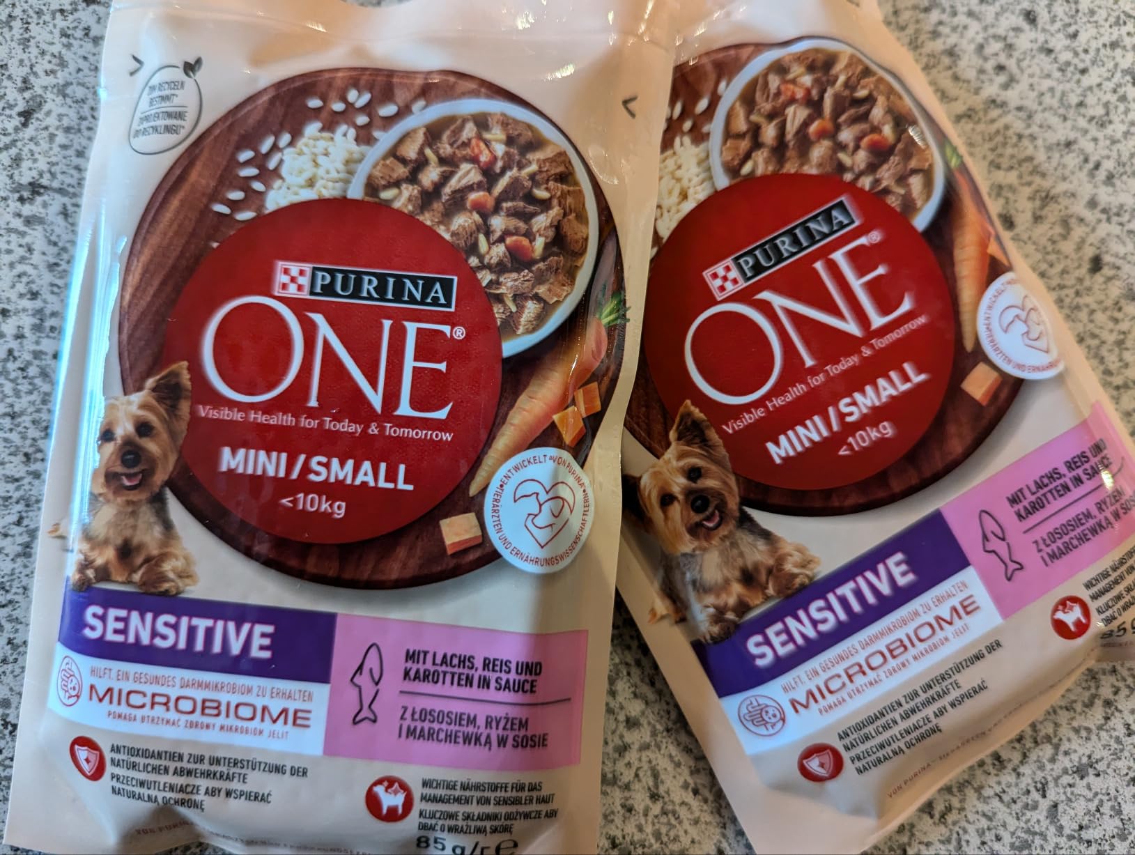 Purina One Mini Small Delicate Trockenfutter Lachs 8x800 g