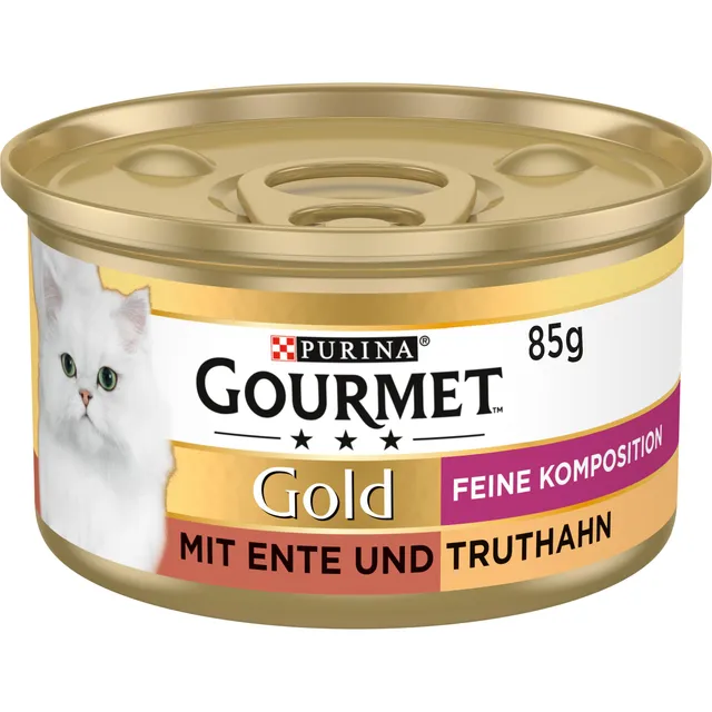 GOURMET Perle Duetto Nassfutter Ente Truthahn 12x85g