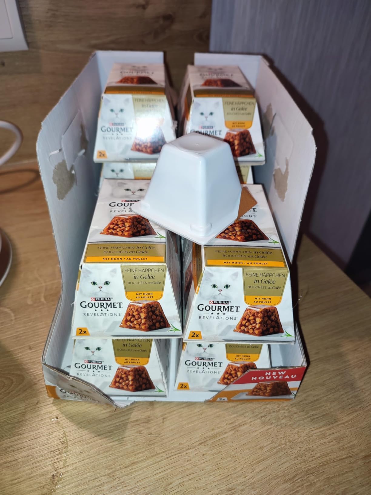Gourmet Perle Genuss in Gelée Nassfutter Huhn 6x57g