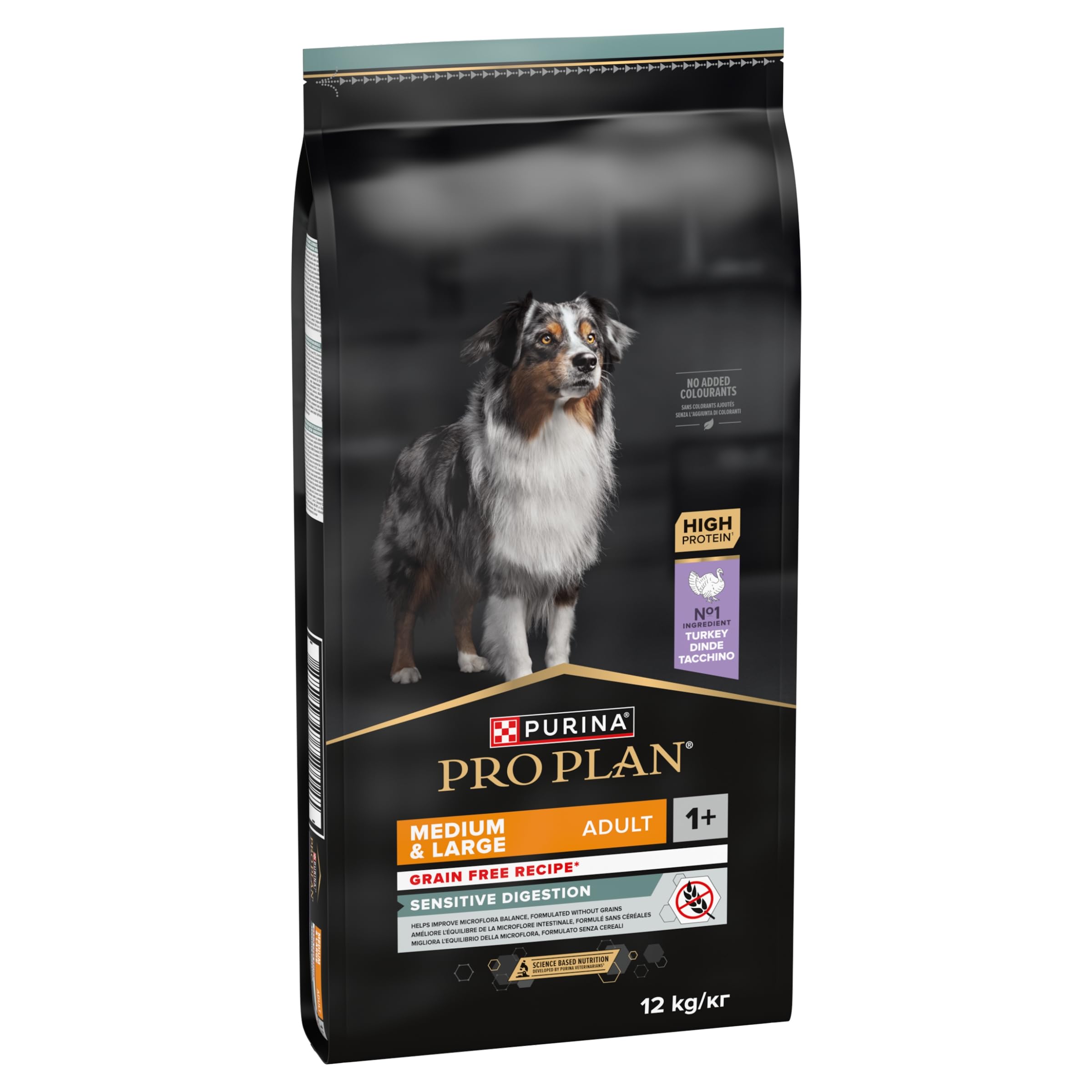 PRO PLAN Grain Free Medium Large Adult Trockenfutter Truthahn 12kg