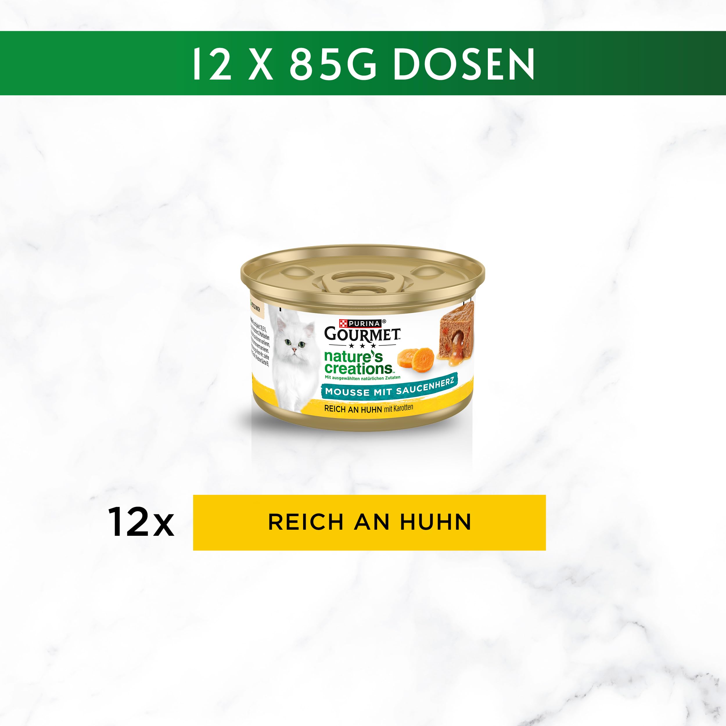 Gourmet Nature's Creations Huhn Nassfutter 12x85g Mousse