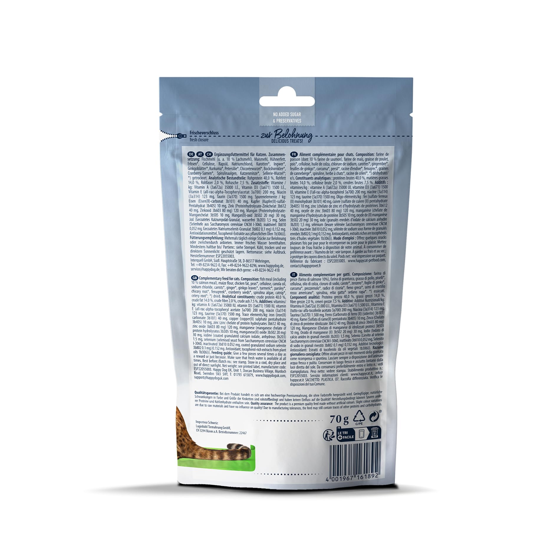 Happy Cat Culinary Snack Katzenleckerli Atlantik-Lachs 70 g knusprig