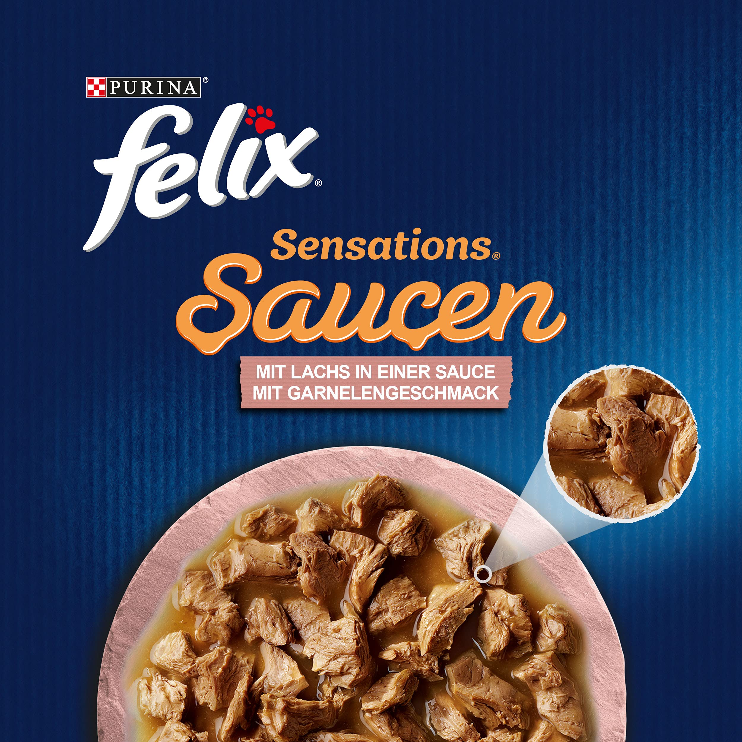 FELIX Sensations Nassfutter Lachs Sauce 26x85g