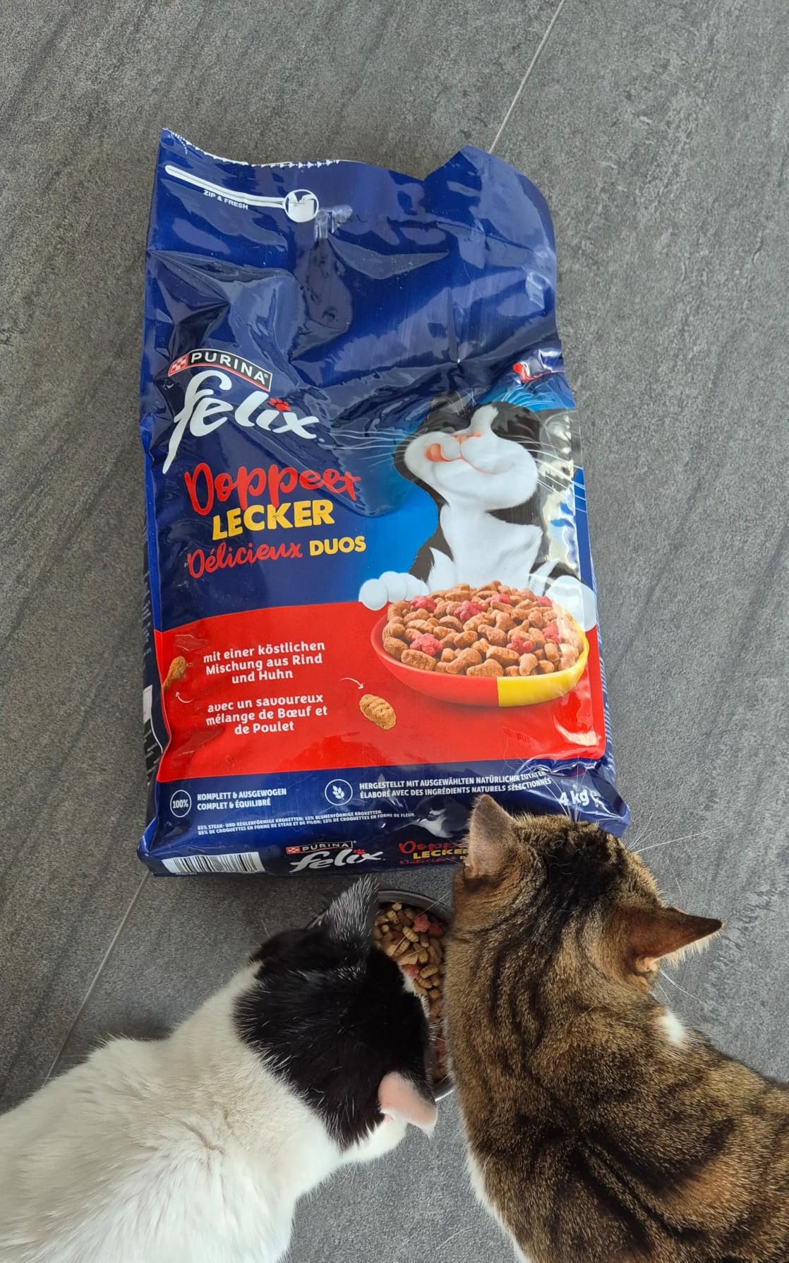 Felix Doppelt Lecker Senior 7+ Trockenfutter Huhn 4x4kg