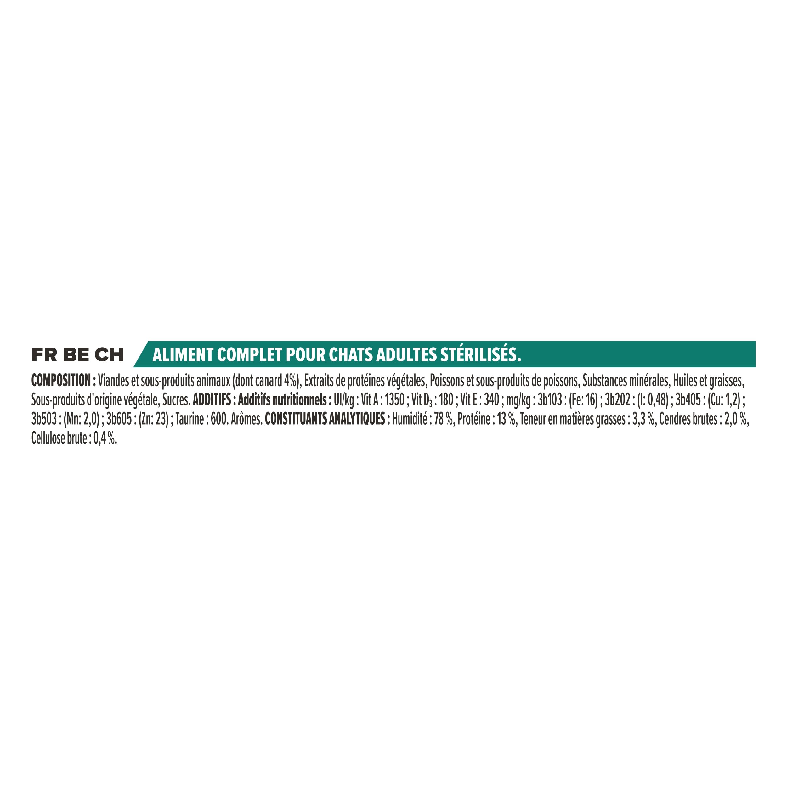 Pro Plan Sterilised Ente Nassfutter 40x85 g Gewichtskontrolle
