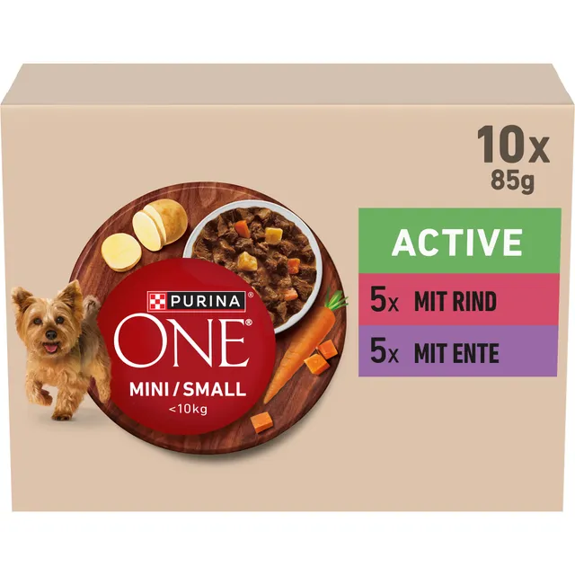 Purina One Mini Small Active Nassfutter 60x85 g