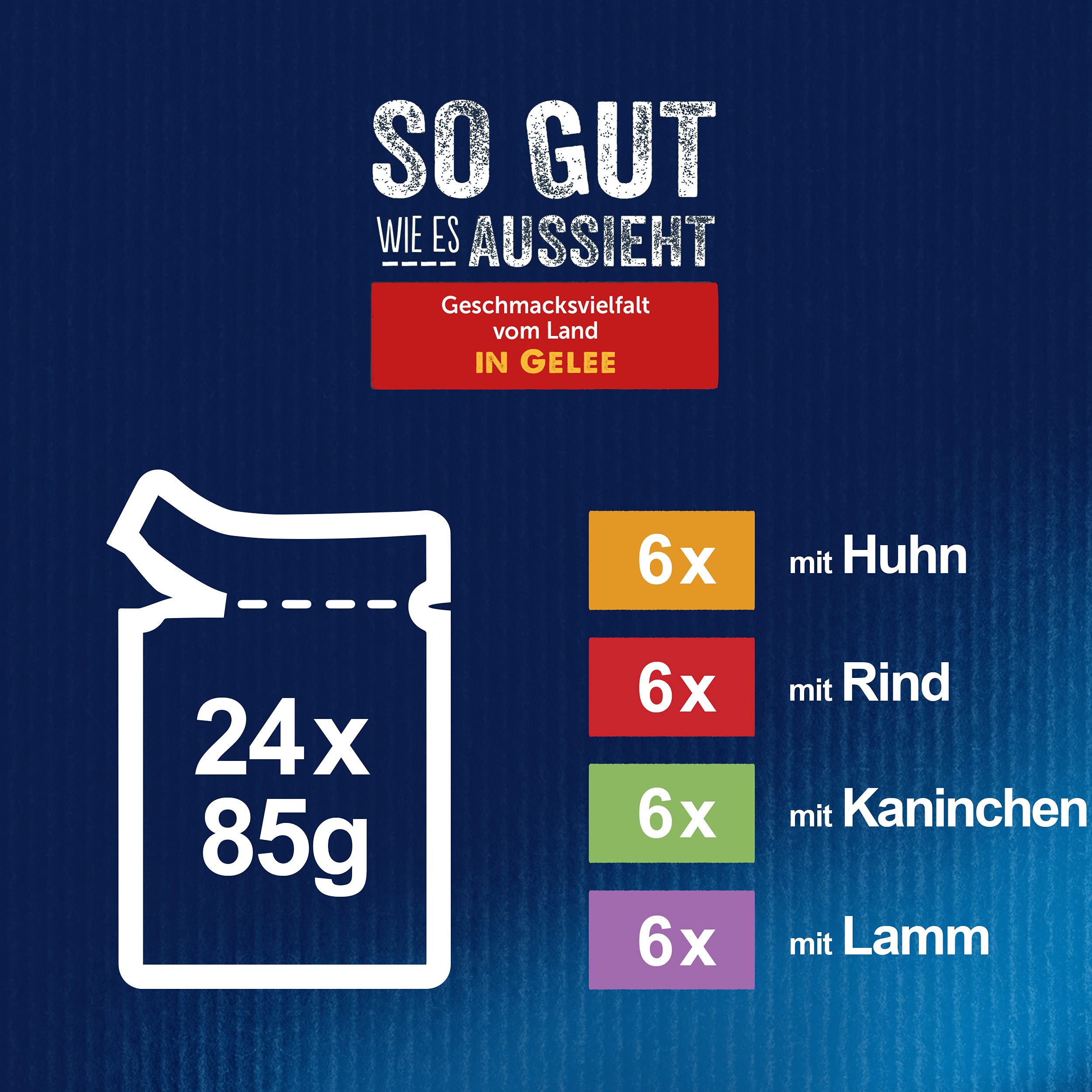 FELIX So gut wie es aussieht Nassfutter vom Land 96x85g Gelee