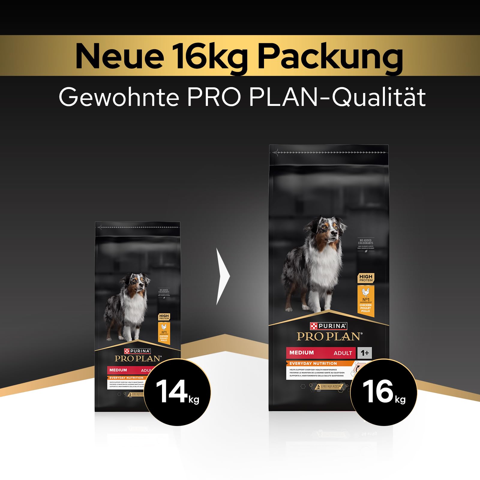 Pro Plan Medium Adult Trockenfutter Huhn 16 kg