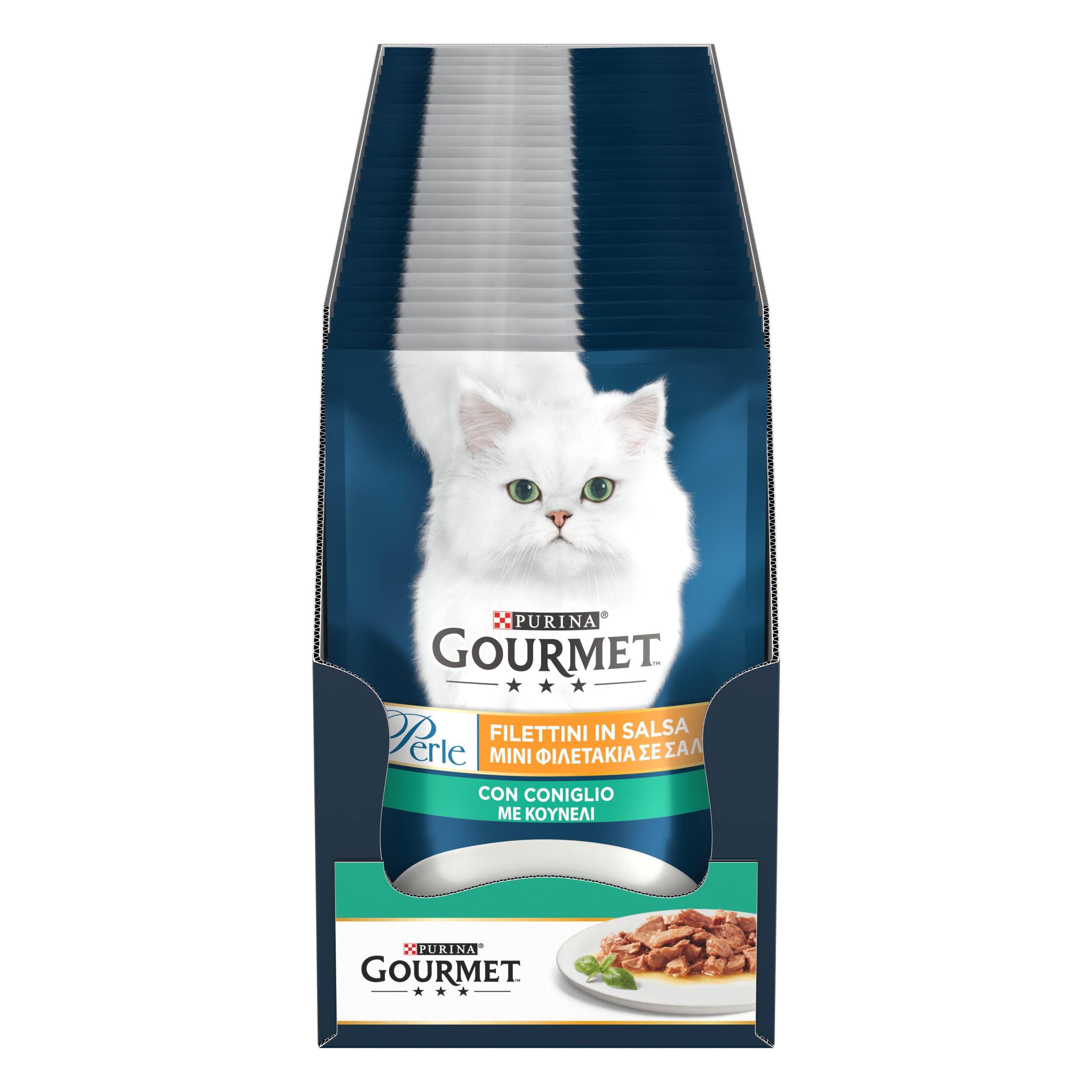 Gourmet Perle Genuss in Sauce Nassfutter Kaninchen 26x85g