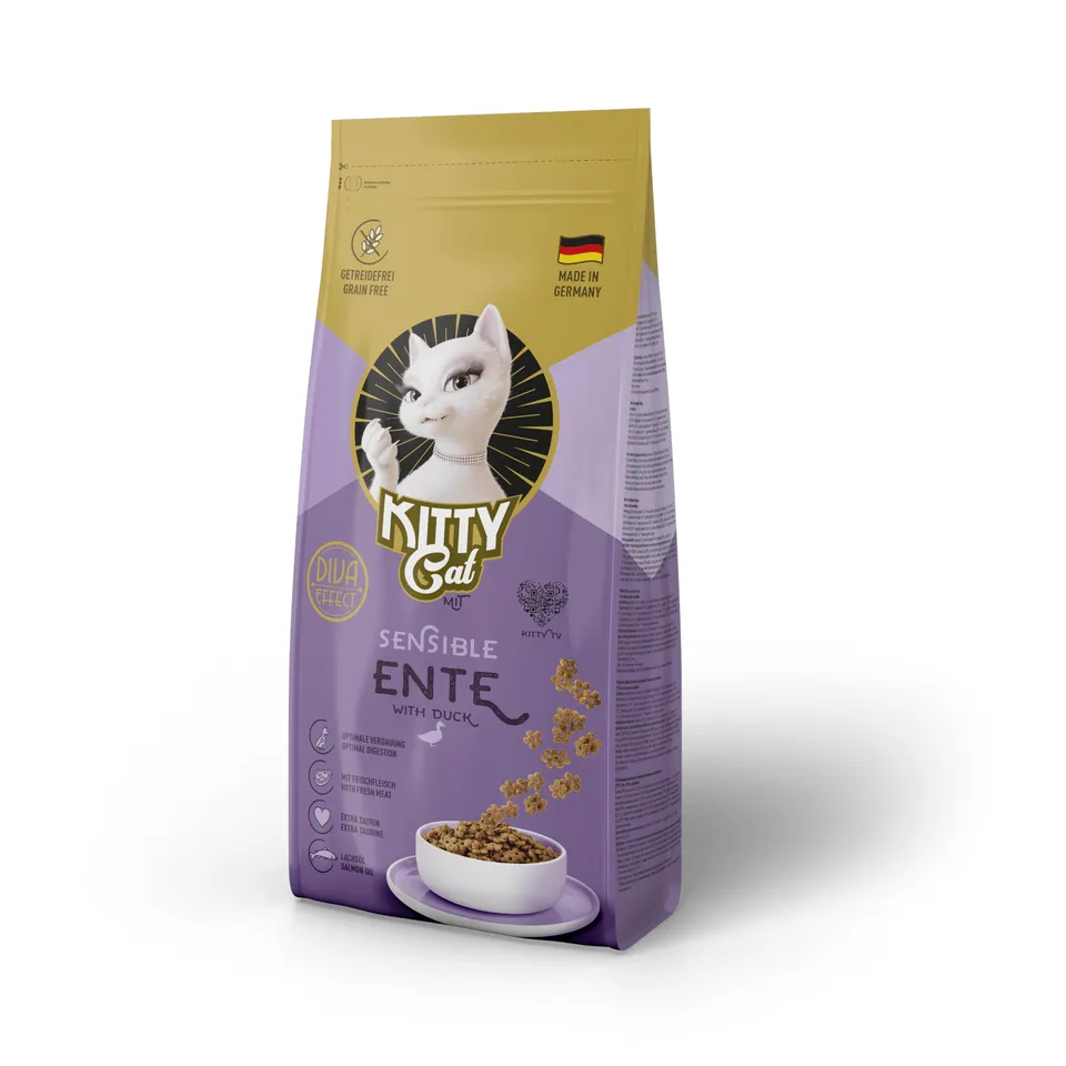 KITTY Cat Ente Sensible Trockenfutter 3kg getreidefrei
