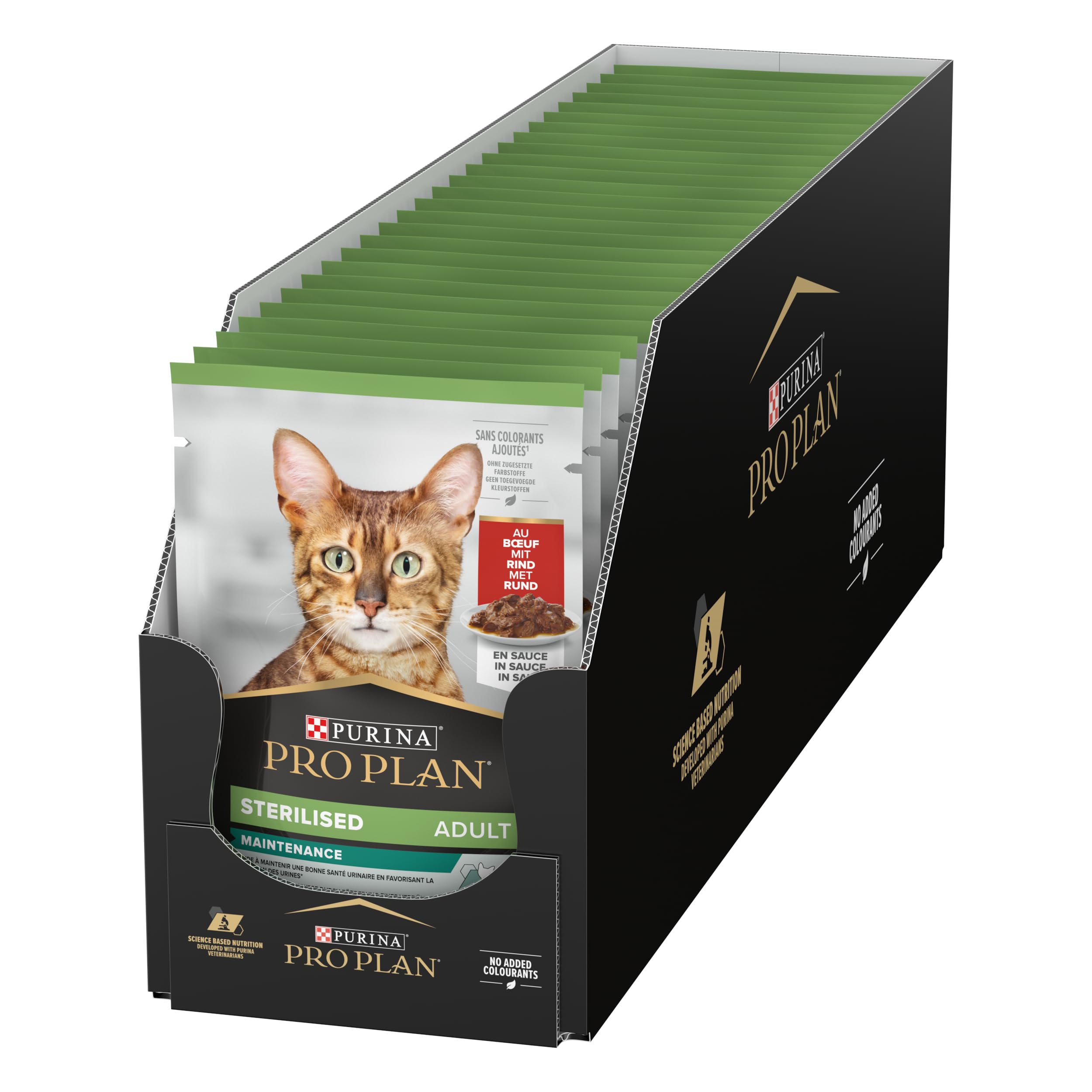 Purina Pro Plan Sterilised Nutrisavour Nassfutter Rind 24x85g