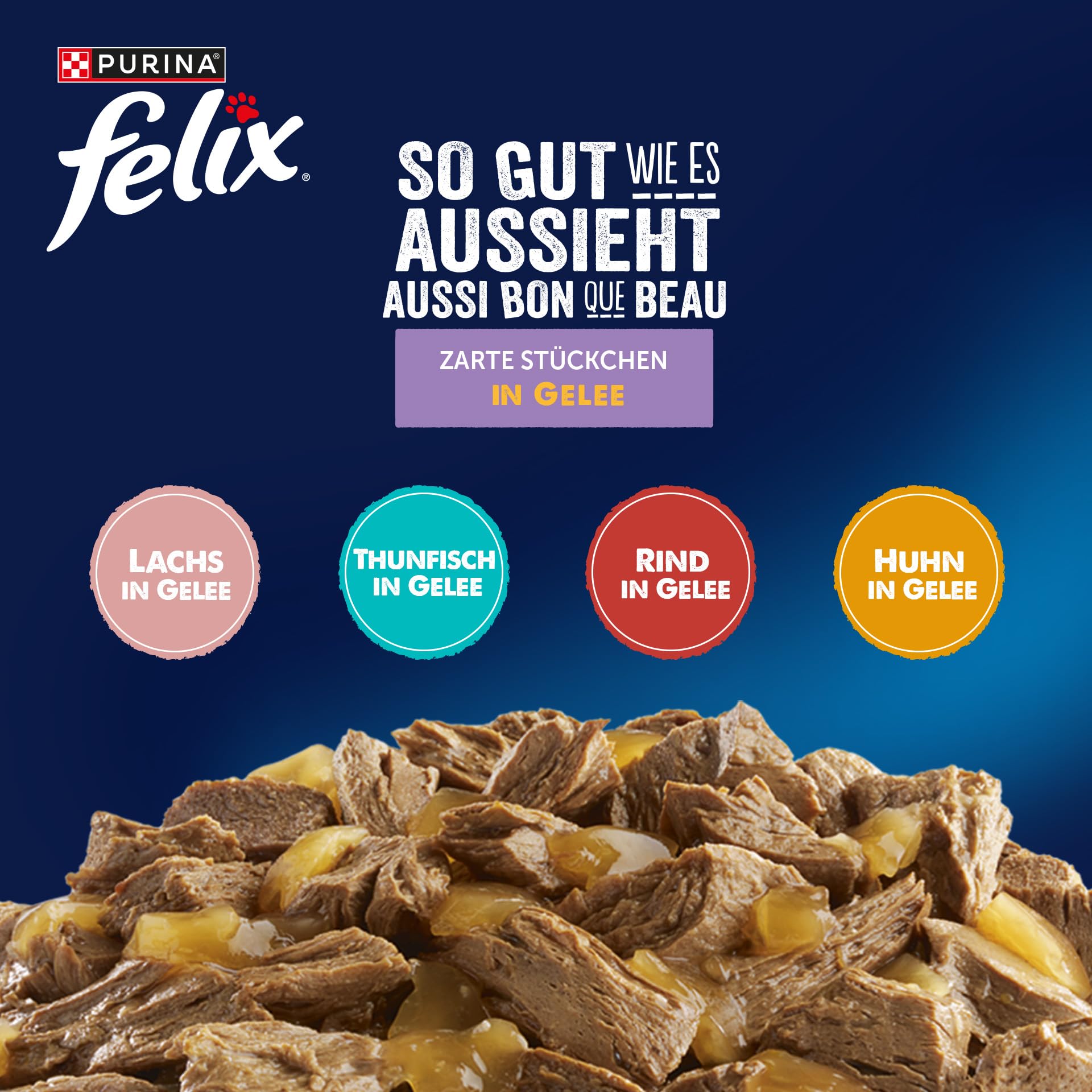 FELIX So gut wie es aussieht Nassfutter Gelee 120er