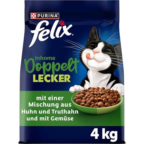 Felix Doppelt Lecker Inhome Trockenfutter Huhn 4x4kg