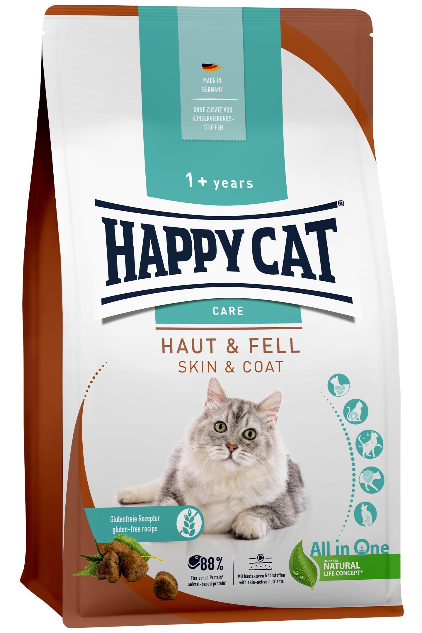 Happy Cat Care Adult Light Trockenfutter Geflügel 2x4kg