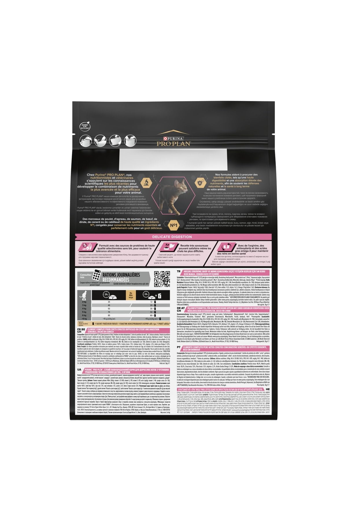 Pro Plan Delicate Adult Verdauung Trockenfutter Lamm 3 kg