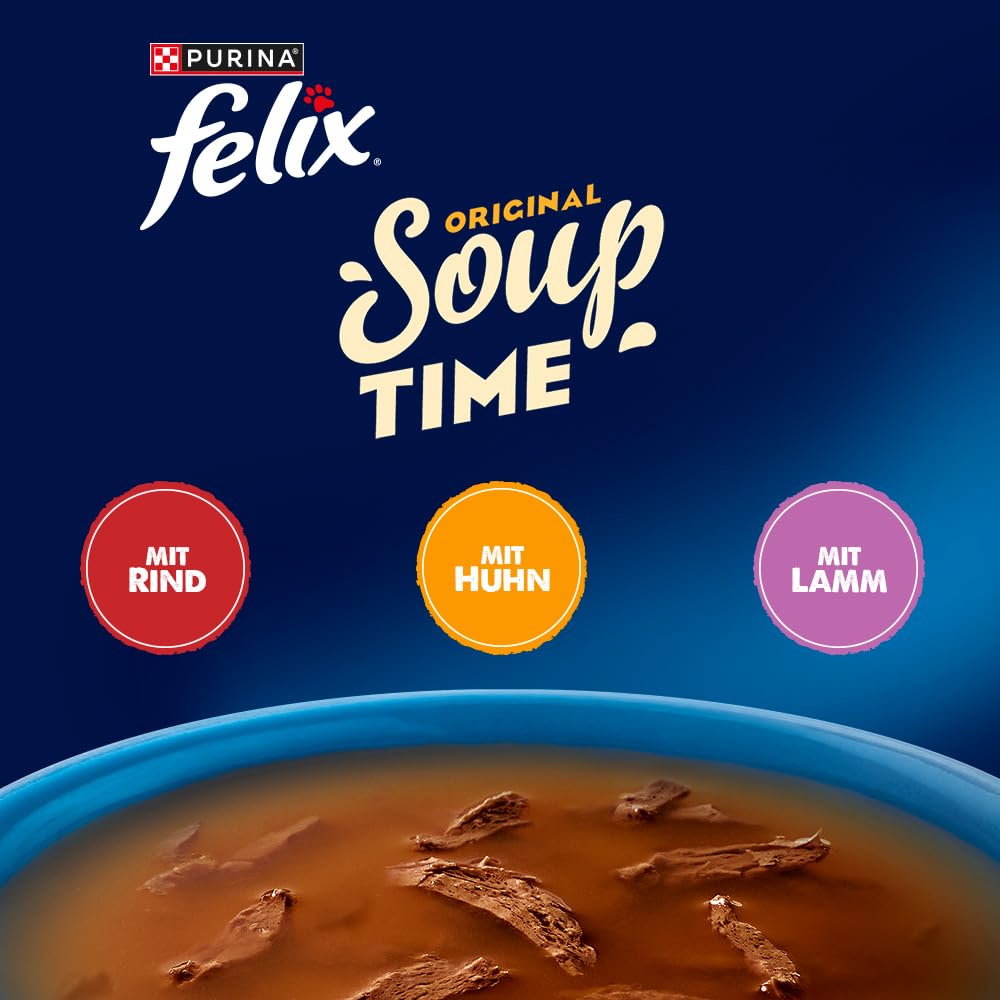 FELIX Soup Time Katzensuppe vom Land Rind 6er
