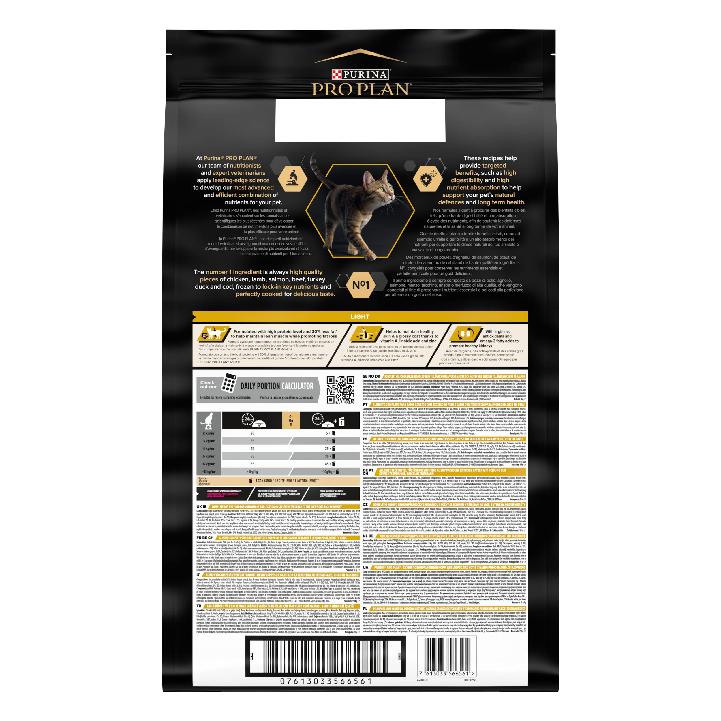 Pro Plan Optilight Adult Trockenfutter Truthahn 10 kg