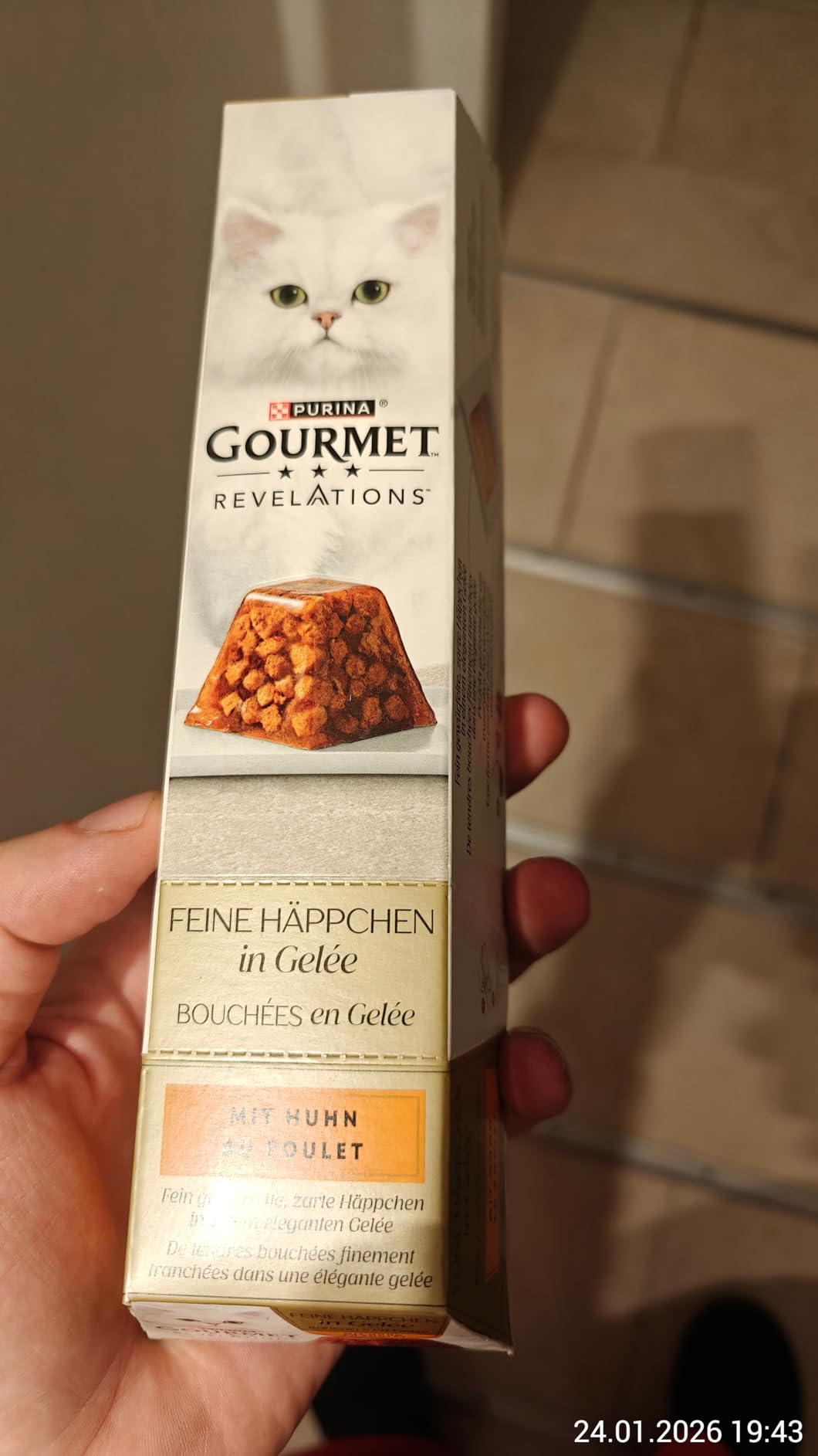 Gourmet Perle Genuss in Gelée Nassfutter Huhn 6x57g