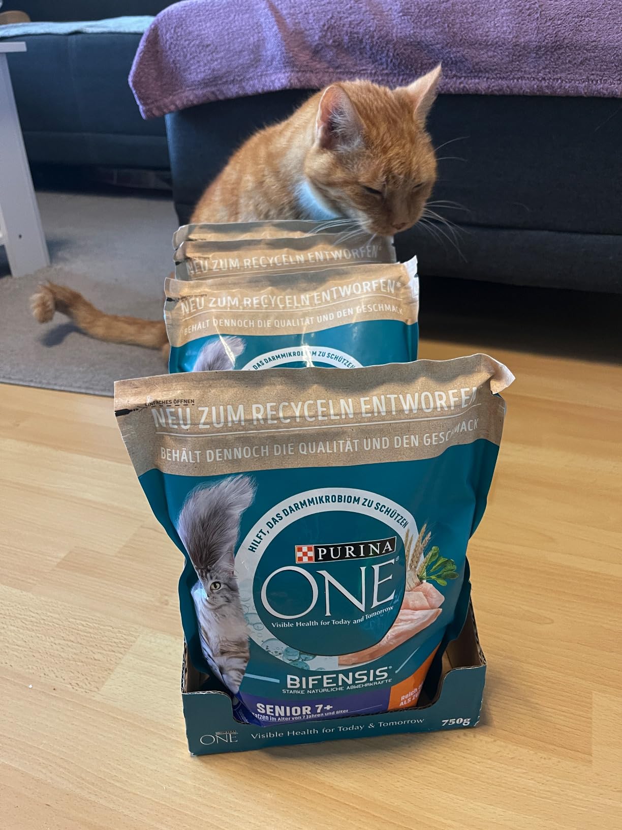 PURINA ONE BIFENSIS Trockenfutter Huhn Senior 7+ 8,4kg