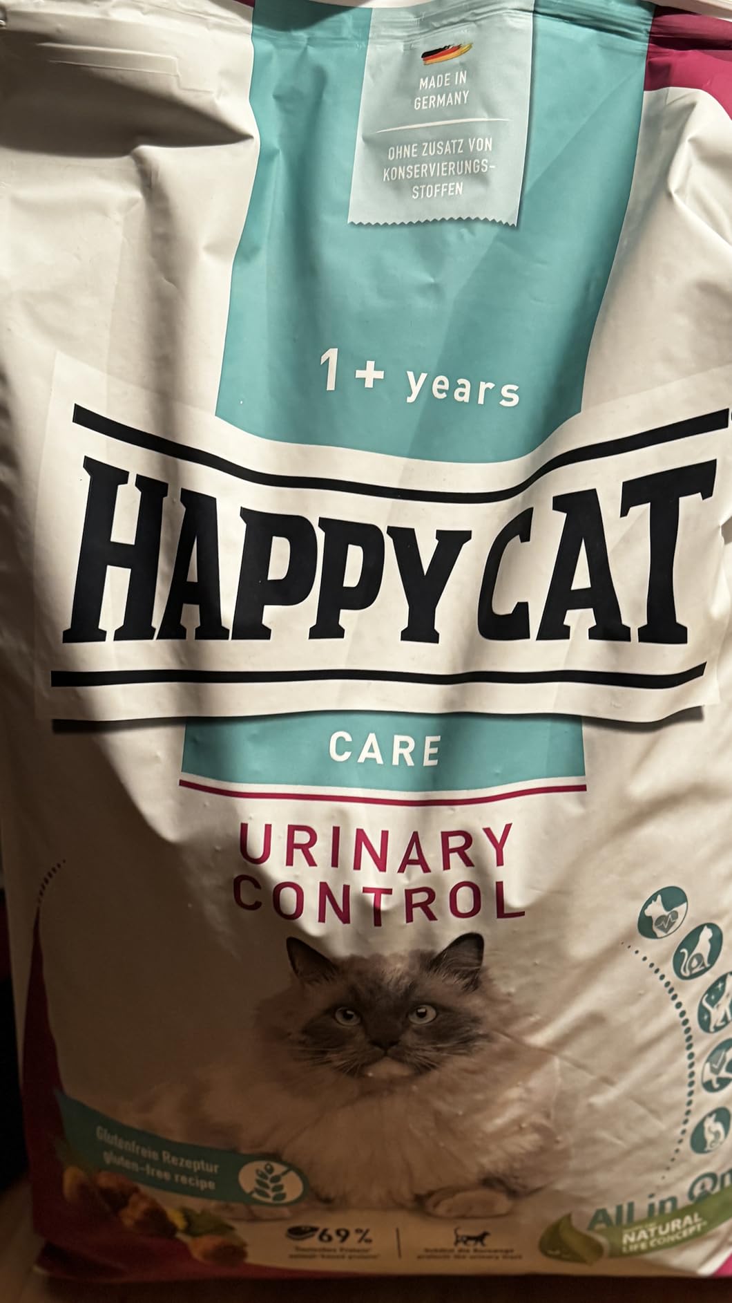 Happy Cat Care Urinary Control M Trockenfutter 10kg glutenfrei