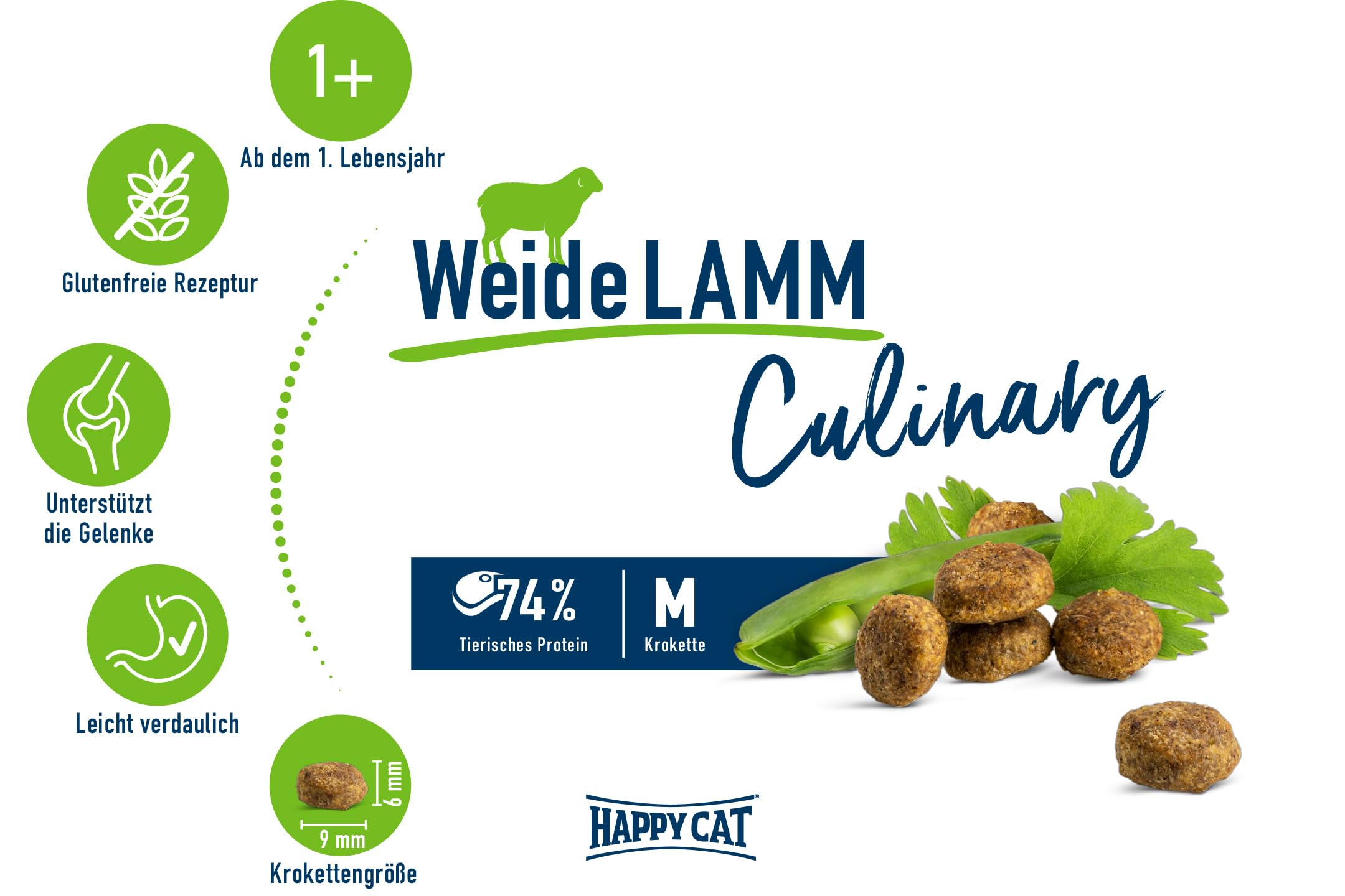 Happy Cat Culinary Lamm Trockenfutter Adult 4kg