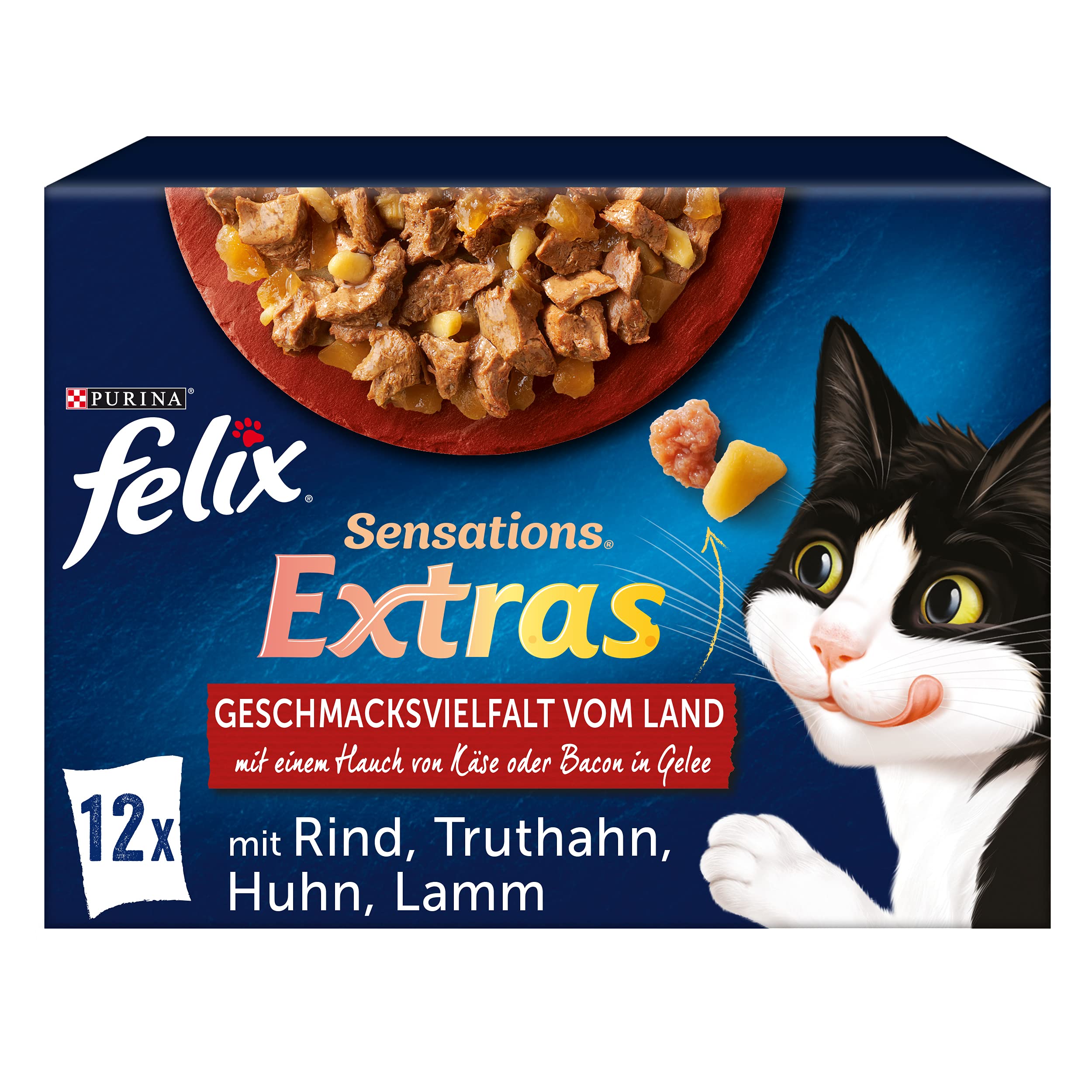 FELIX Sensations Extras Nassfutter Mix Gelee 72x85g