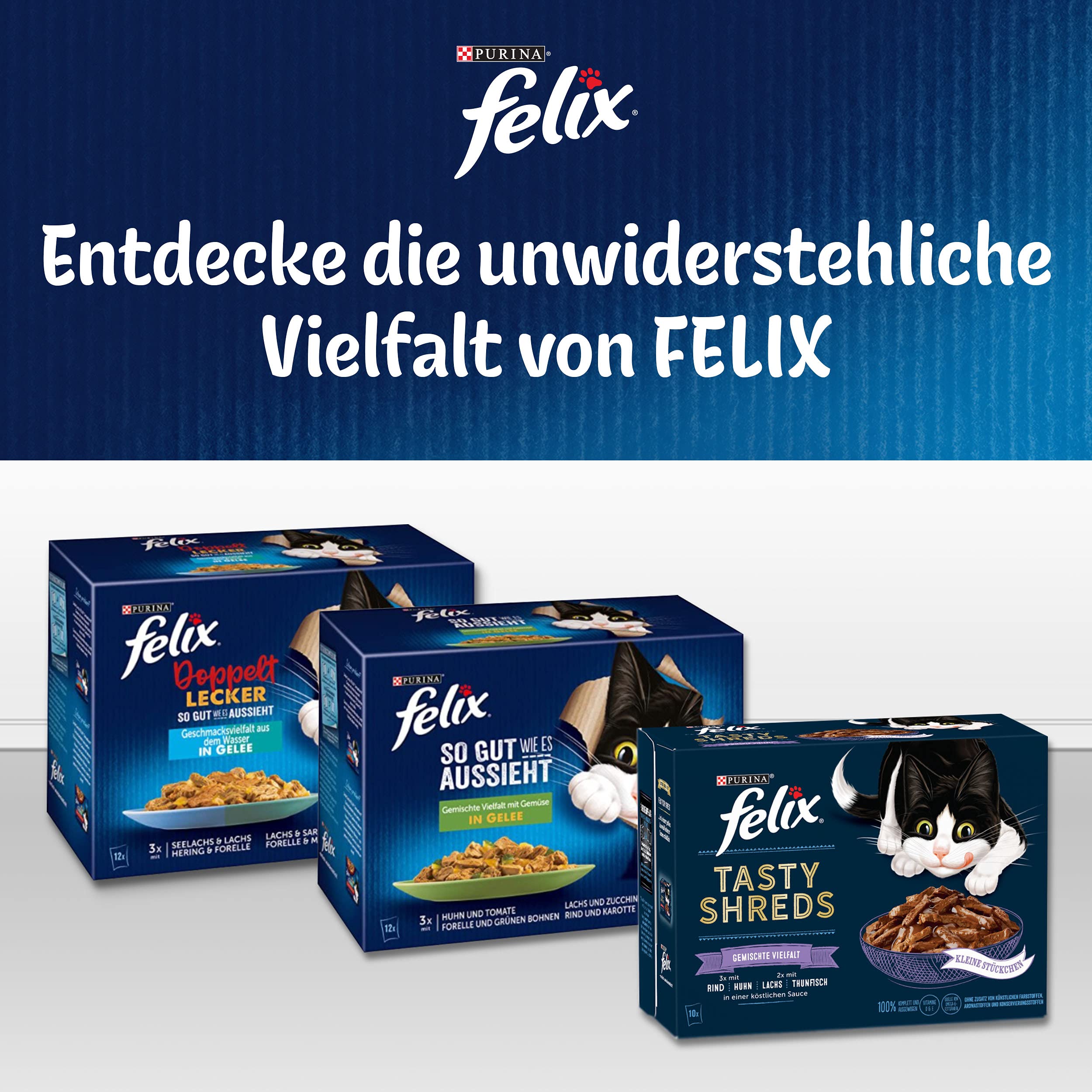 FELIX Sensations Extras Nassfutter Mix Gelee 72x85g