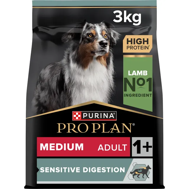 PRO PLAN Medium Adult Sensitive Lamm Trockenfutter 3 kg sensibel