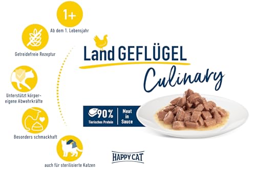 Happy Cat Culinary Meat Sauce Nassfutter Geflügel 85g