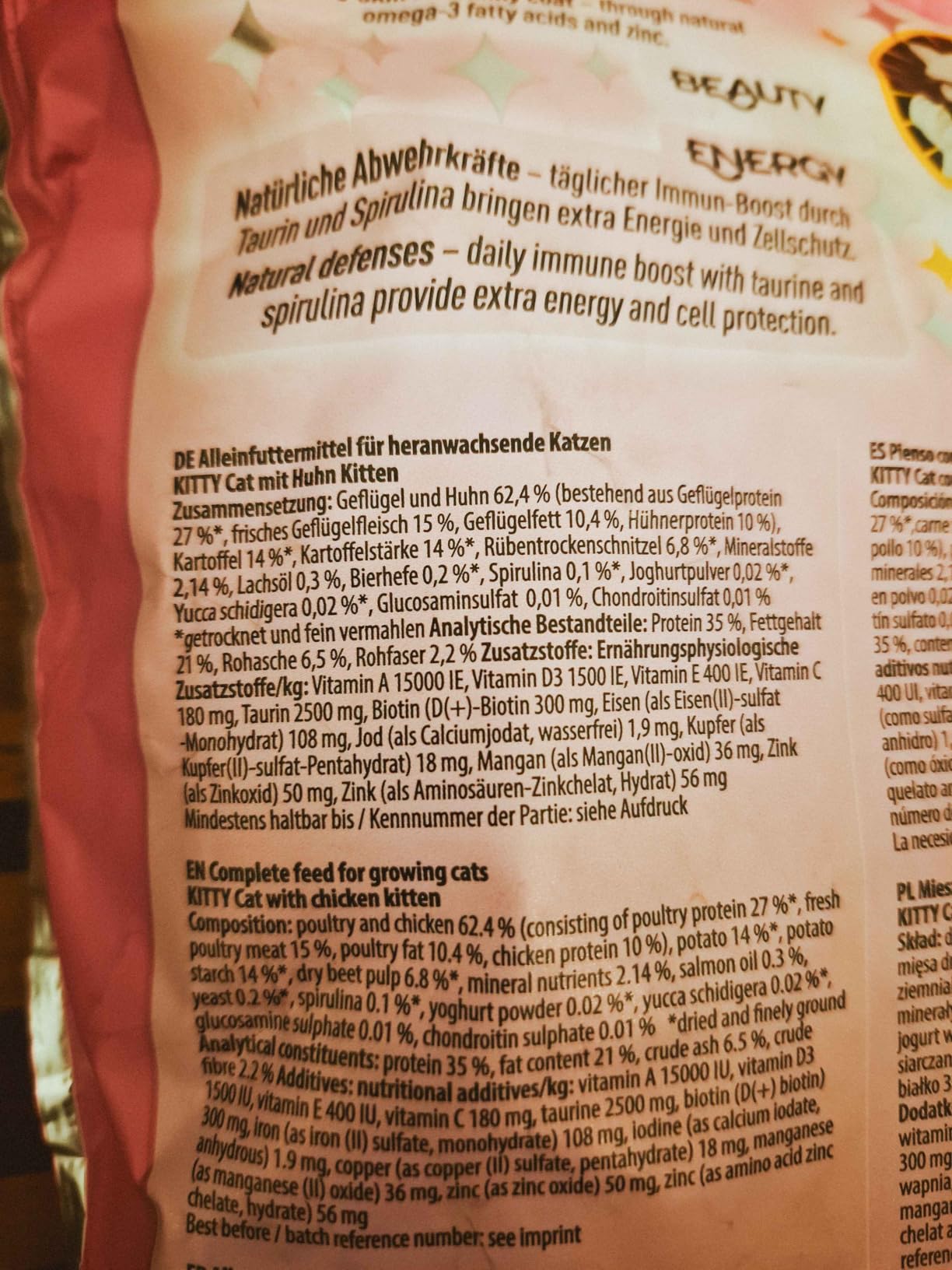 KITTY Cat Trockenfutter Huhn Kitten 800 g getreidefrei