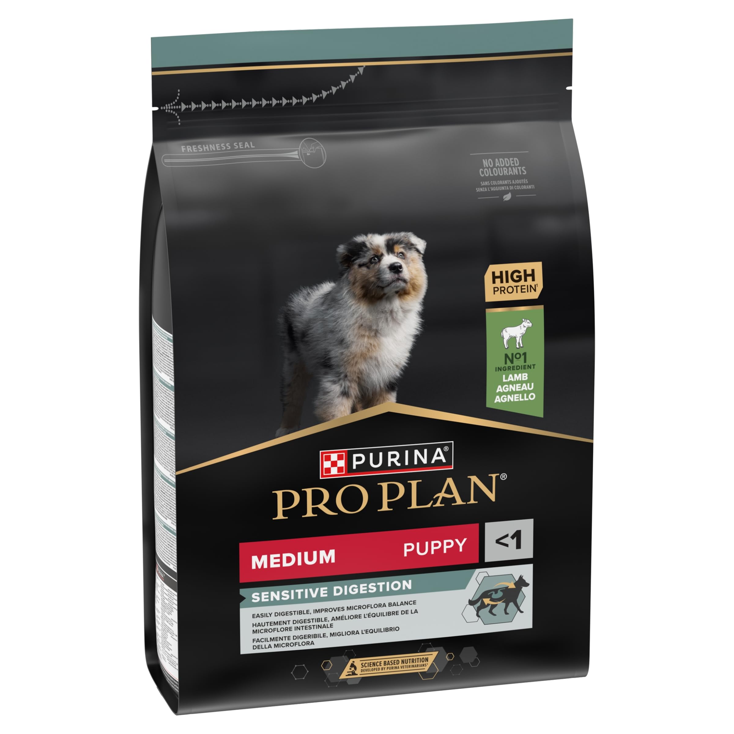 PRO PLAN Medium Puppy Sensitive Lamm Trockenfutter 3 kg Welpen